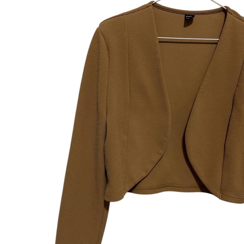 Shein SHEIN Brown Cropped Bolero Cardigan Size L Size L / US 10 / IT 46 - 2 Thumbnail