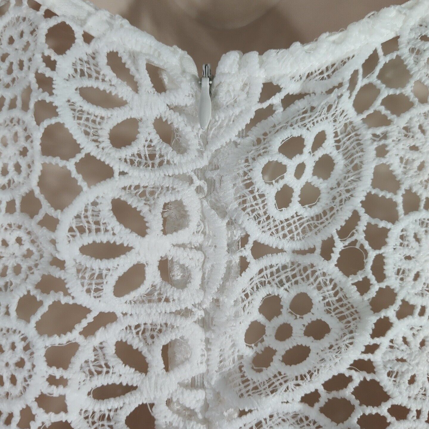 Other Area Stars White Lace Bodice Mini Dress Women Size L Size L / US 10 / IT 46 - 6 Thumbnail