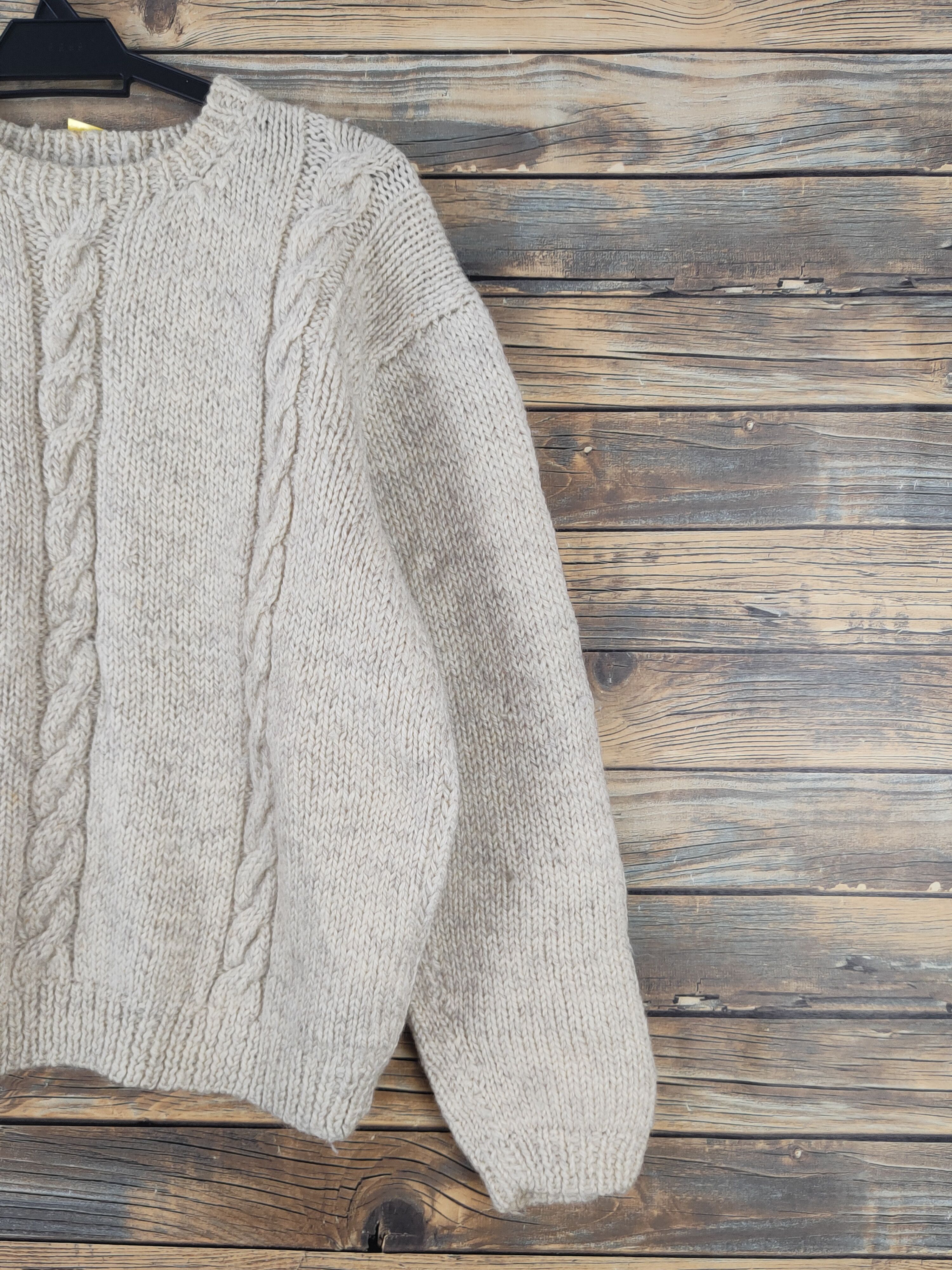 Aran Isles Knitwear Japanese Brand Ivory Knitwear Sweatshirts #W2130 Size US S / EU 44-46 / 1 - 5 Thumbnail