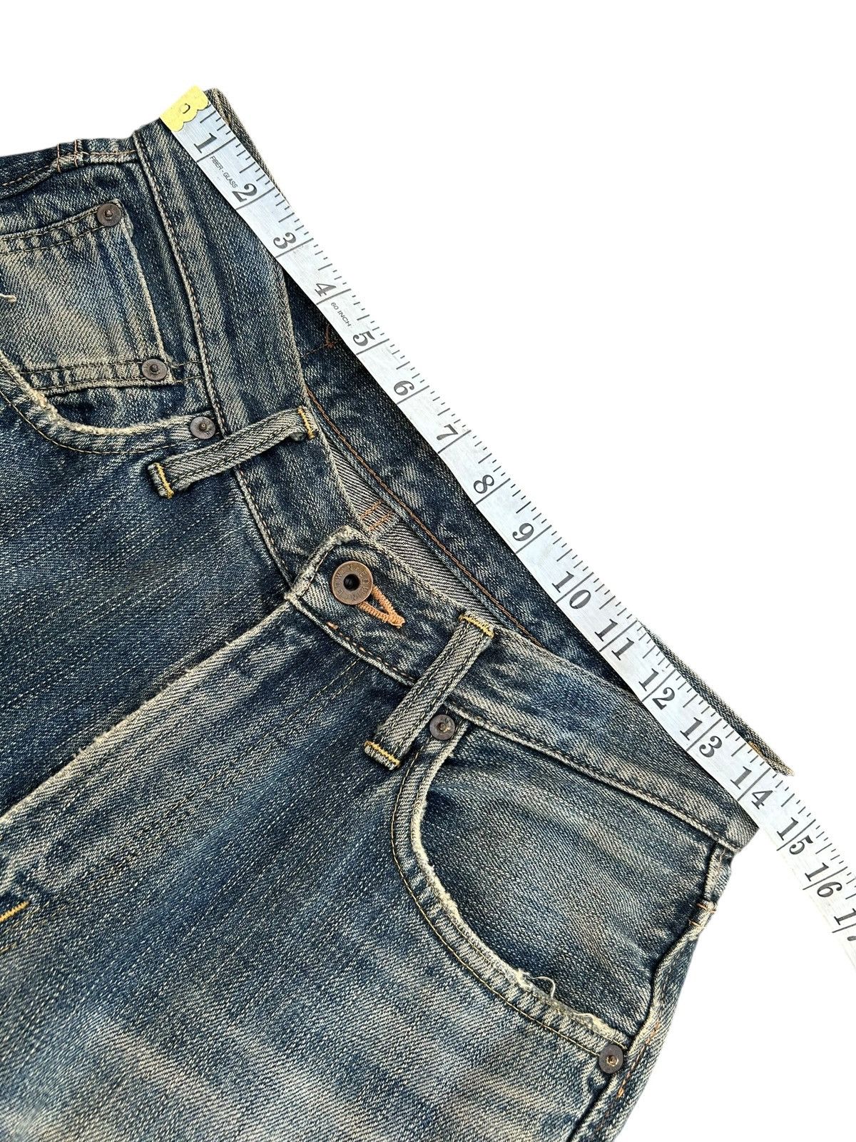 Kapital Vintage Edwin 505Z Selvedge Rusty Repair Alter Denim Jeans Size US 29 - 19 Thumbnail