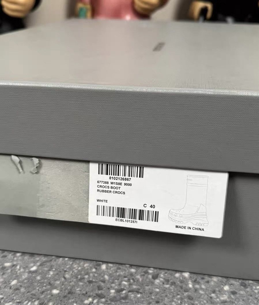 Balenciaga Balenciaga Cross High-Top Rain Boots White Size US 7 / EU 40 - 9 Thumbnail