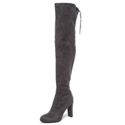 Sam Edelman Sam Edelman Kent Charcoal Grey Suede Over-The-Knee Boots Size US 8 / IT 38 - 1 Thumbnail