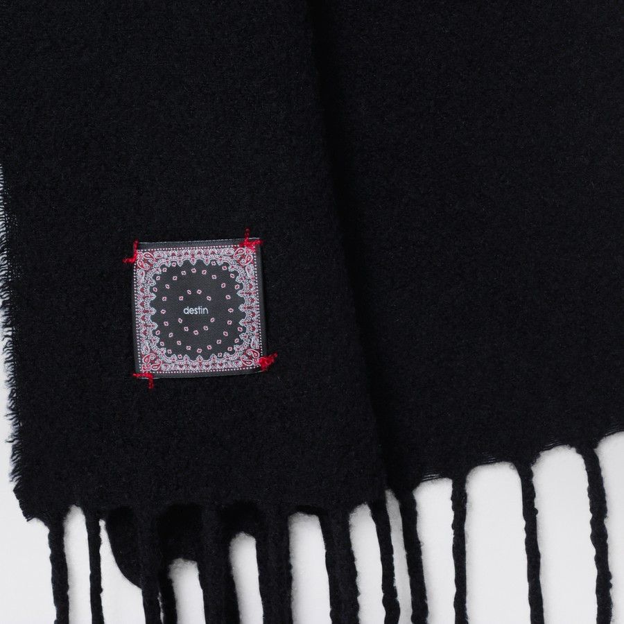 destin o1d2blof0125 Size: OS / Wool Scarf in Black Size ONE SIZE - 3 Thumbnail