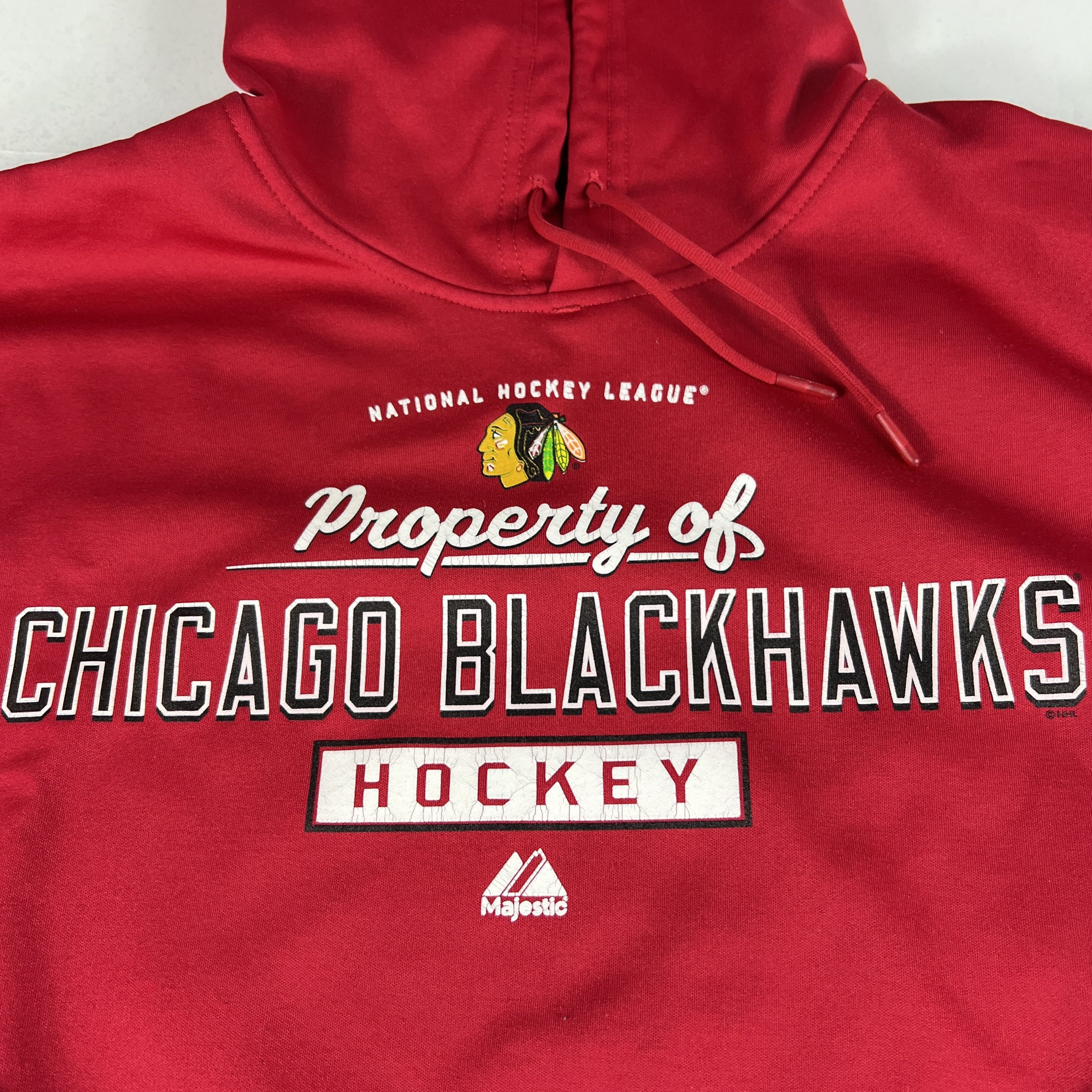 Majestic × NHL Majestic NHL Chicago Blackhawks Hockey Therma Base Hoodie Size US L / EU 52-54 / 3 - 3 Thumbnail