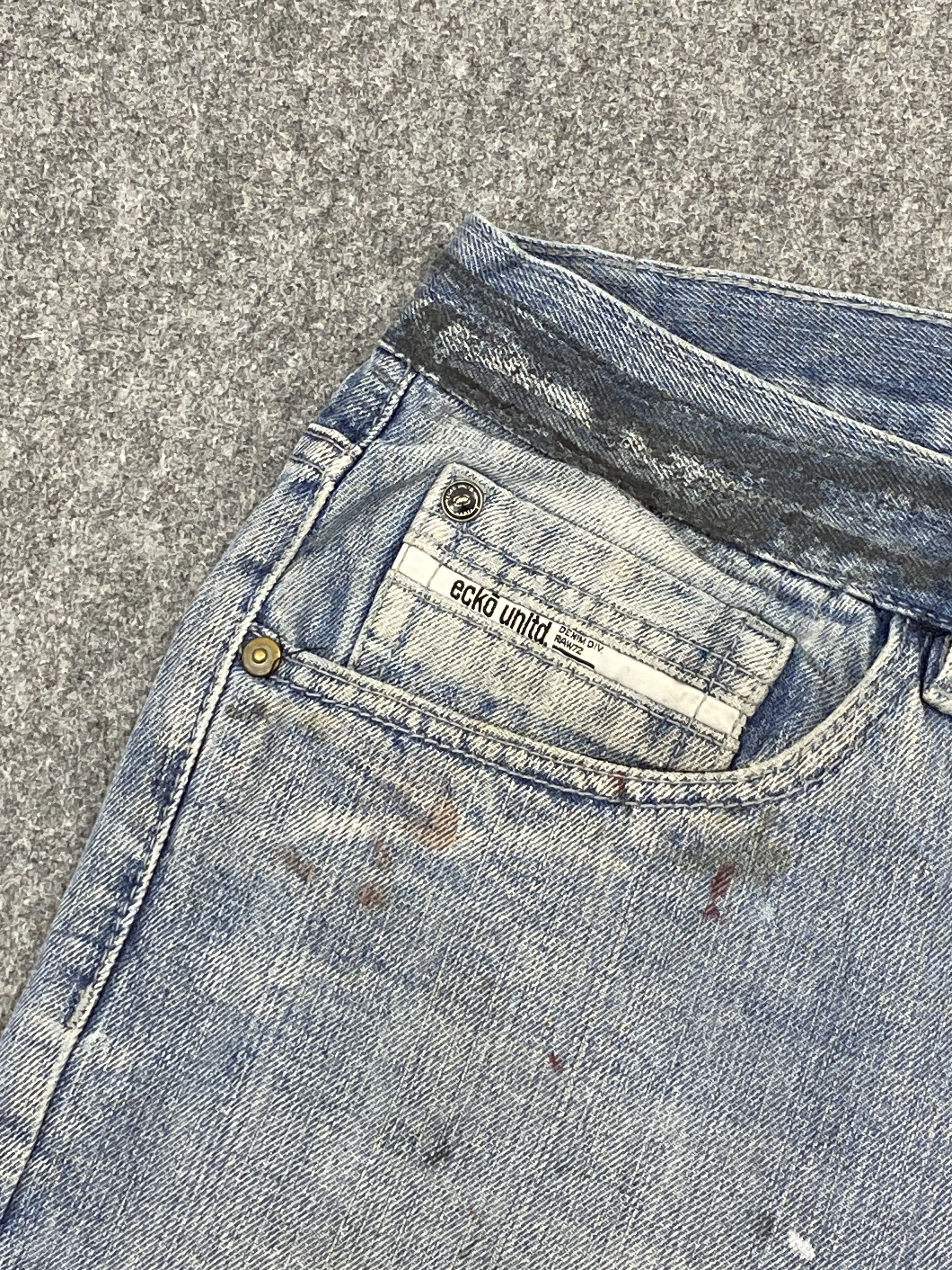 Ecko Unltd. Vintage Ecko Unltd Faded Blue Jeans DP2696 Size US 35 - 10 Thumbnail
