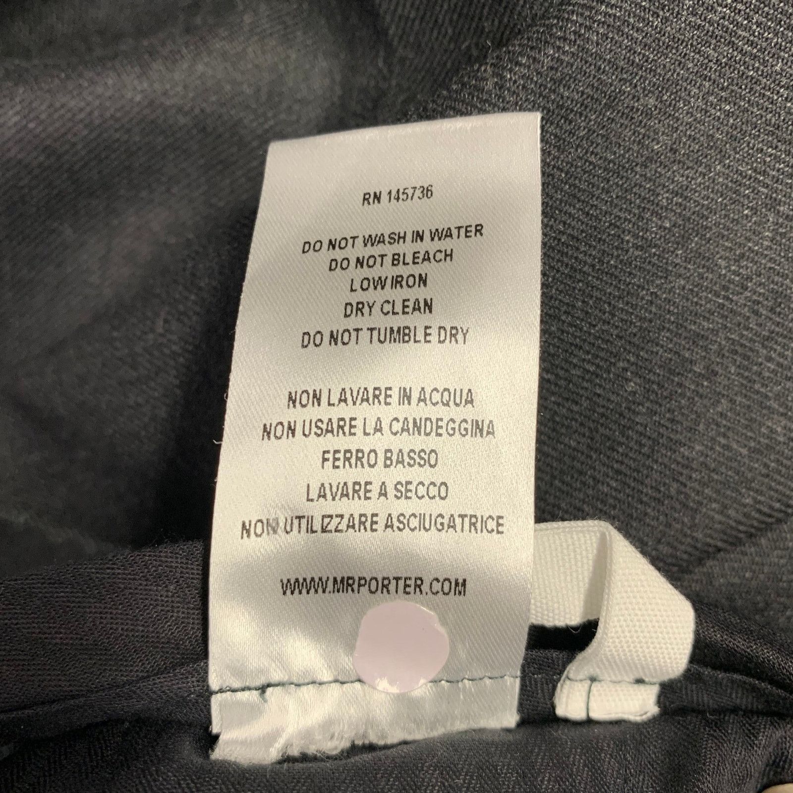 Other MR. PORTER Size 34 Grey Wool Zip Dress Pants Size US 34 / EU 50 - 6 Thumbnail