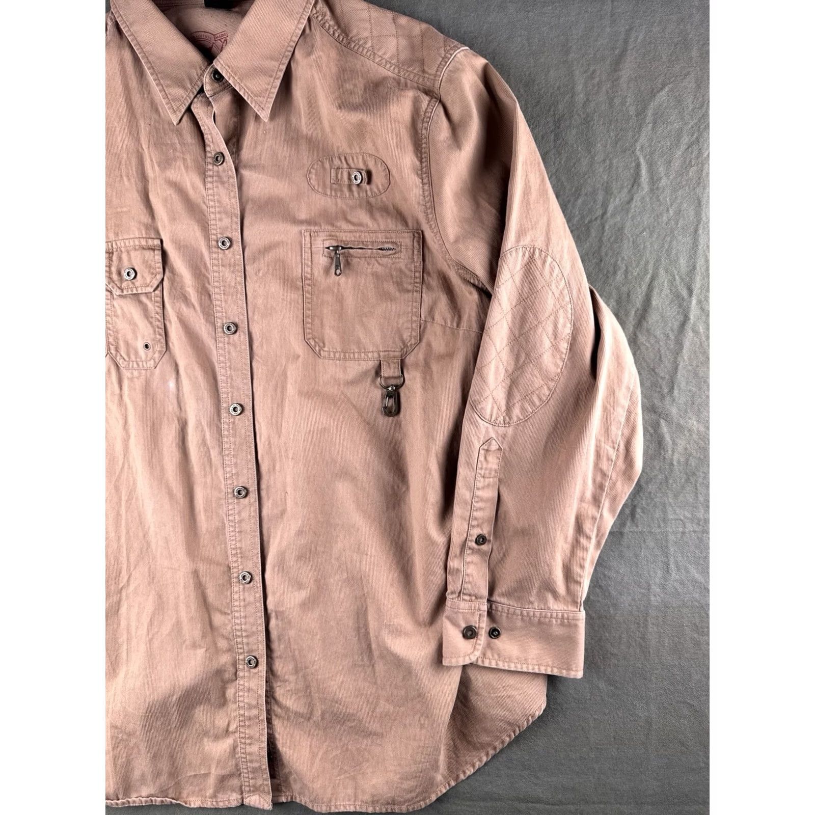 Ralph Lauren Ralph Lauren Utility Shirt Jacket Fly Fishing Quilted Elbow 3XL Polo Shirt Jacket Beige Cotton Polyester Size US XXL / EU 58 / 5 - 3 Thumbnail