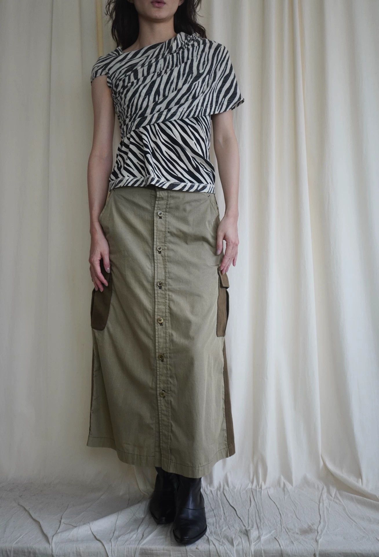 Junya Watanabe Junya Watanabe 2005 Asymmetric Two-Tone Zebra Top S Size S / US 4 / IT 40 - 2 Thumbnail