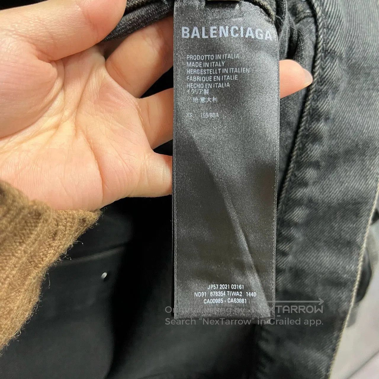 Balenciaga Balenciaga Black Denim Graffiti Jacket. Size US S / EU 44-46 / 1 - 4 Thumbnail