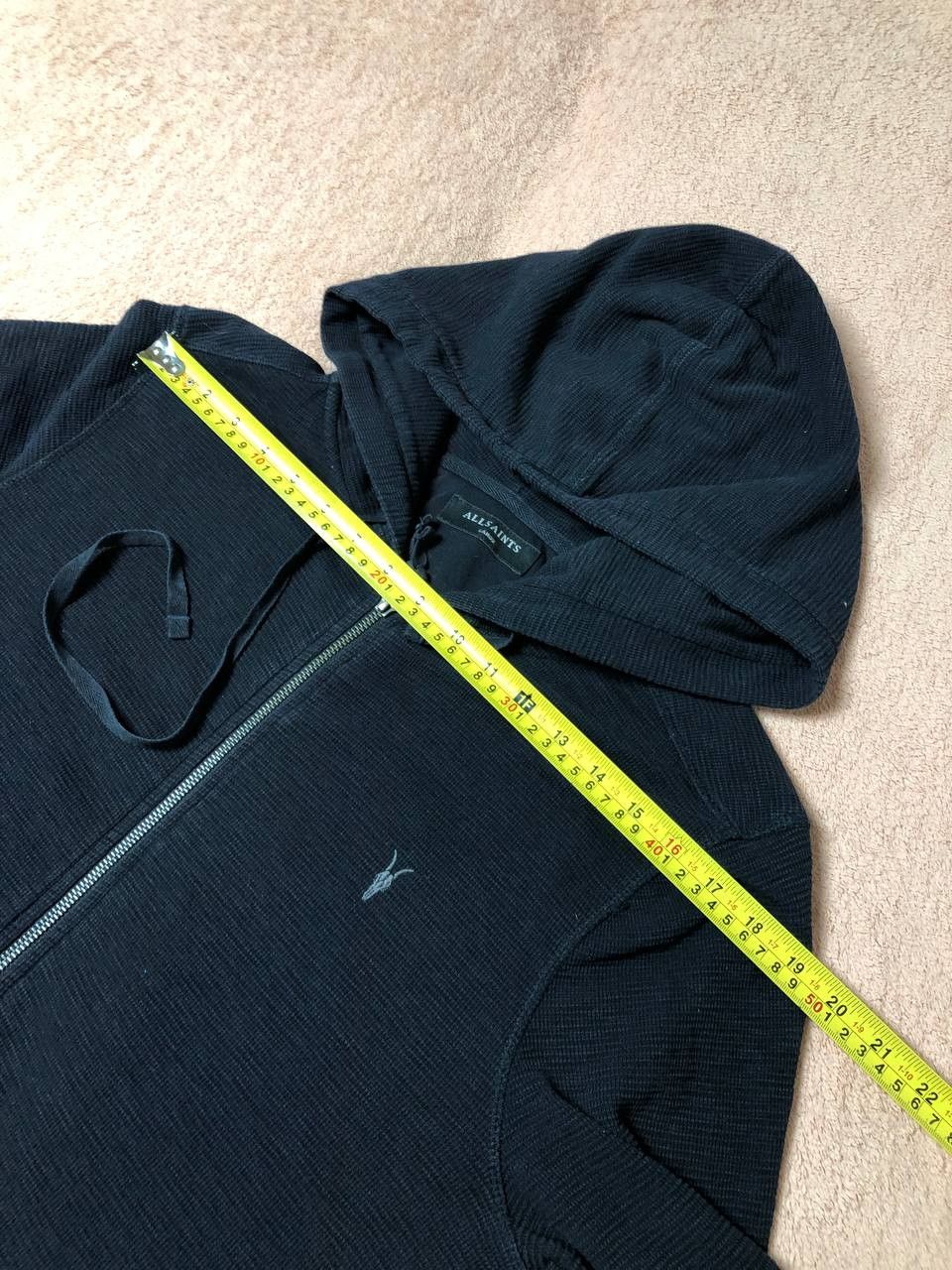 Allsaints × Vintage Vintage Allsaints Knit Zip Hoodie Like Rick Owens Size US L / EU 52-54 / 3 - 11 Thumbnail