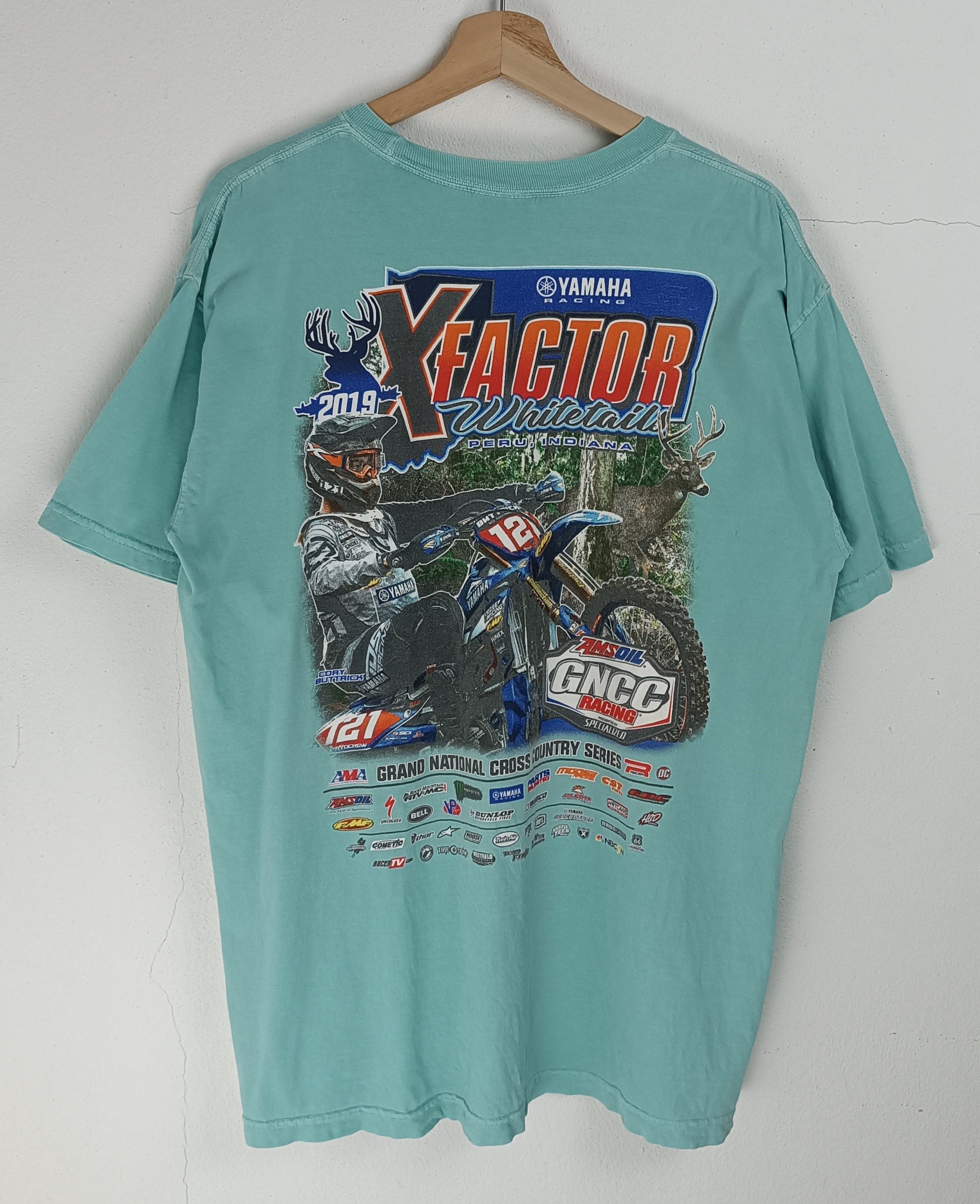 Vintage VINTAGE YAMAHA RACING CROSSCOUNTRY motocross atv bmx extreme Size US L / EU 52-54 / 3 - 3 Thumbnail