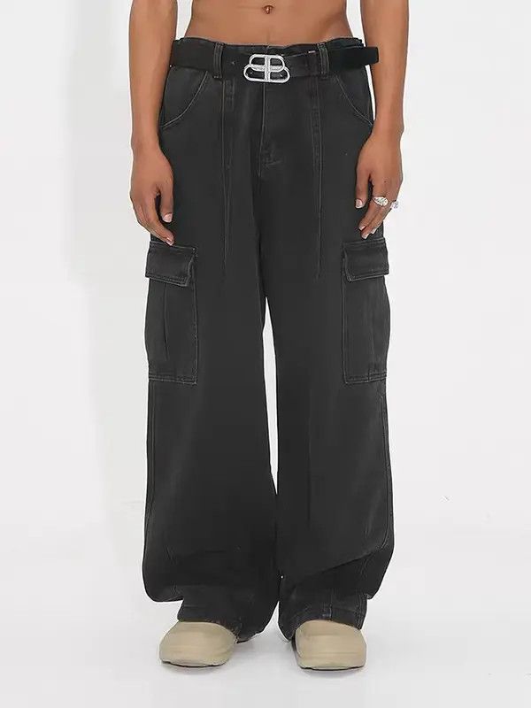 VIBE loose skate hiphop baggy cargo y2k jeans Size US 30 / EU 46 - 3 Thumbnail