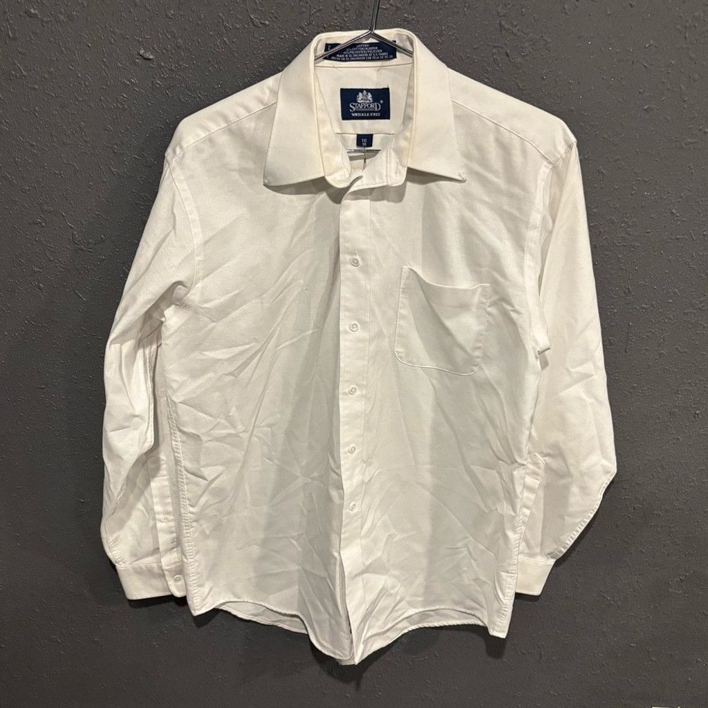 Stafford Men's Stafford Button Down Shirt Size US L / EU 52-54 / 3 - 1 Thumbnail