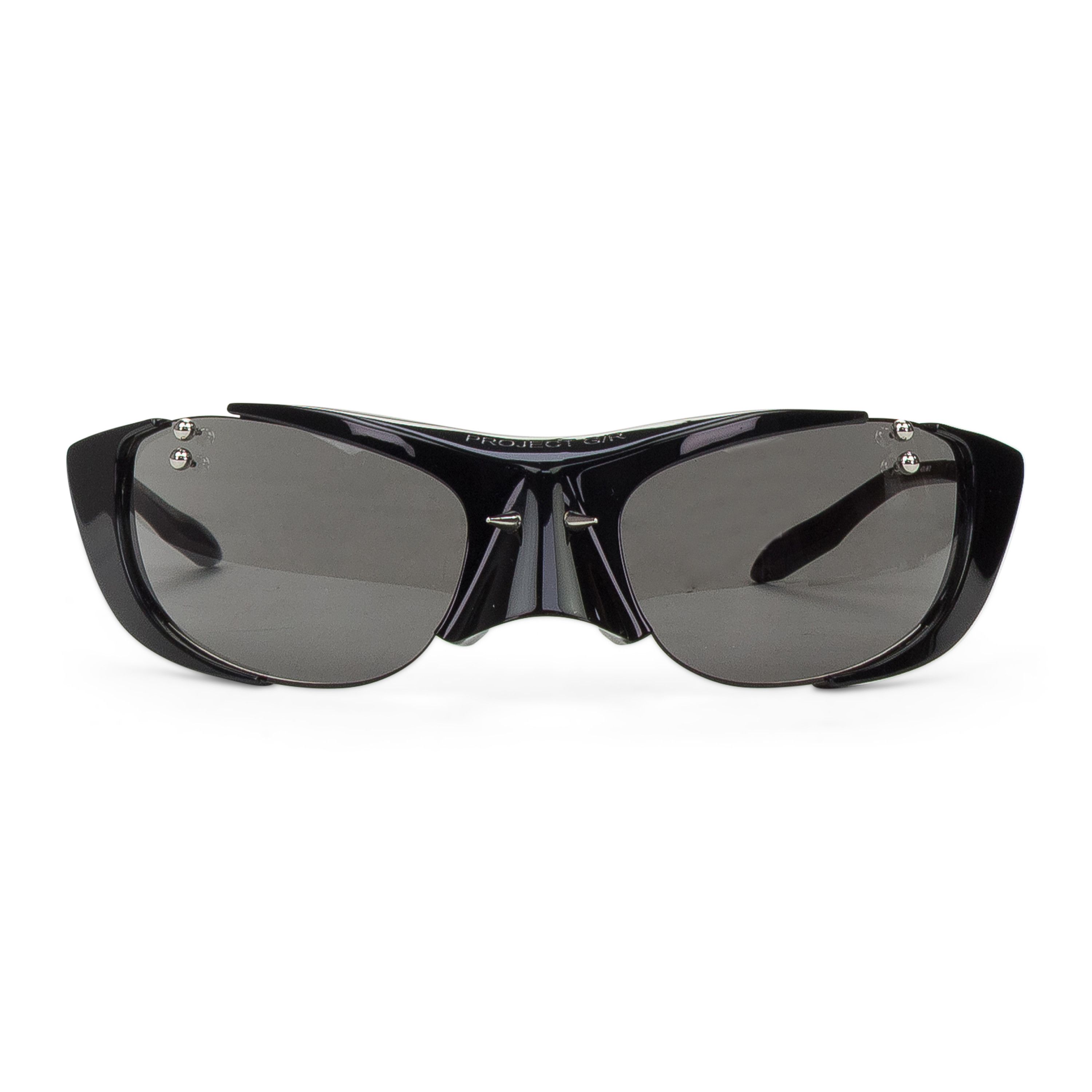 PROJECT G/R BLACK PIERCED SUNGLASSES SIZE OS Size ONE SIZE - 1 Thumbnail