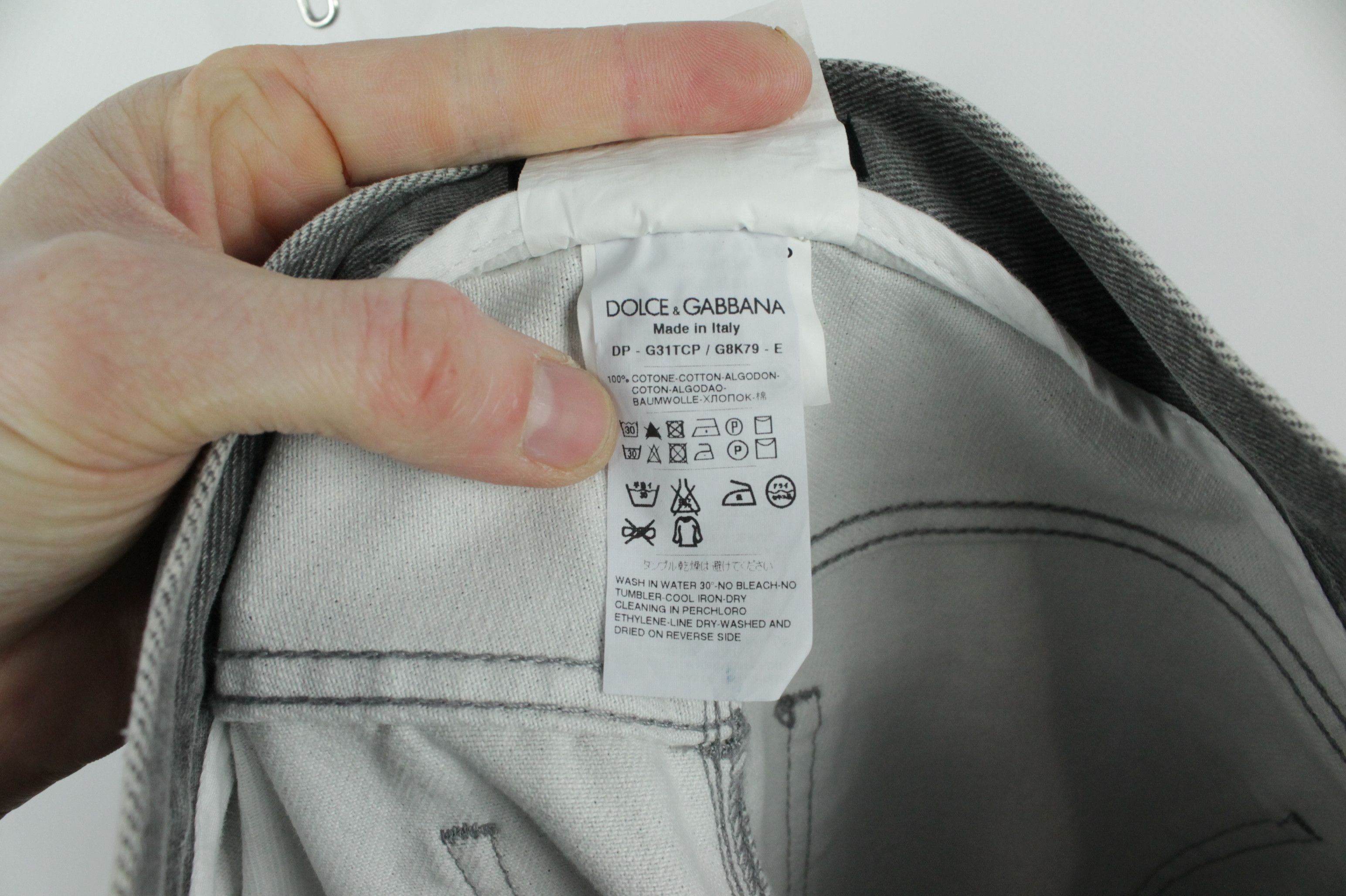 Dolce & Gabbana Dolce & Gabbana Straight Fit Gray Denim Jeans Men's Size US 28 / EU 44 - 9 Thumbnail