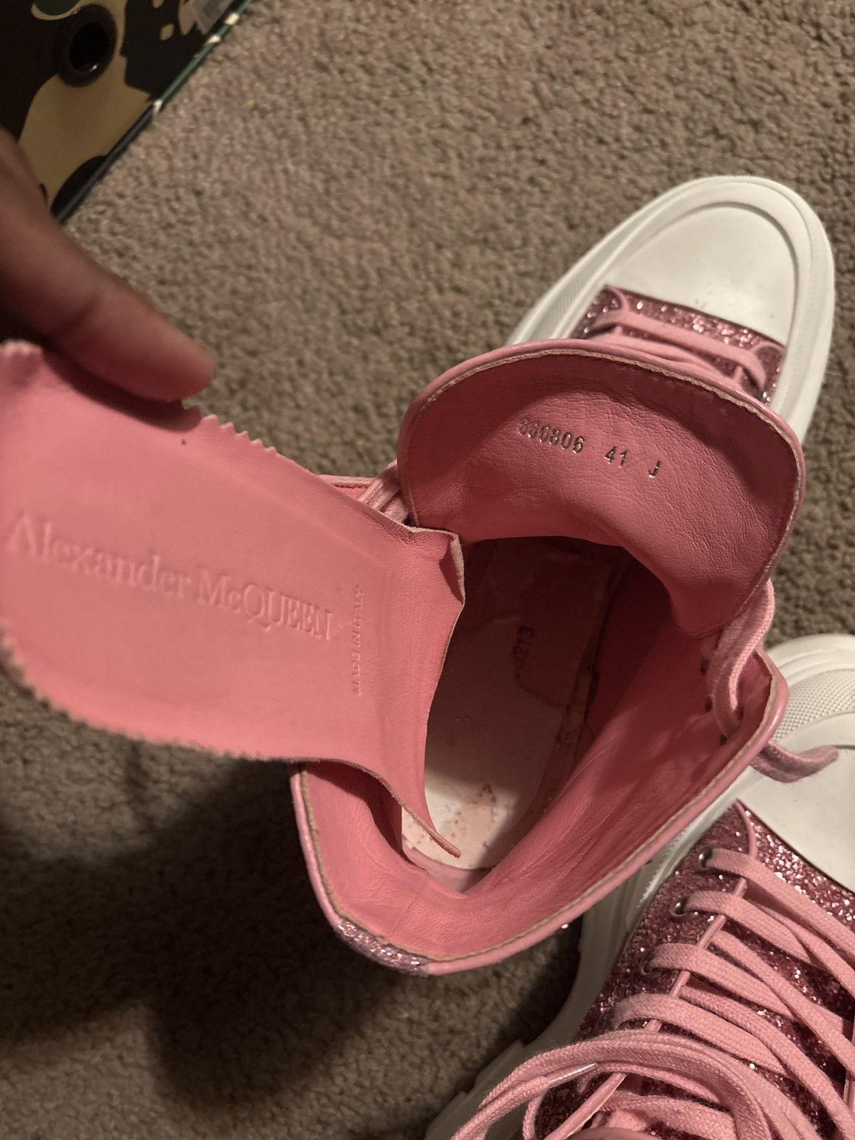 Alexander McQueen Alexander Mcqueen Pink Glitter Size US 9.5 / IT 39.5 - 7 Thumbnail