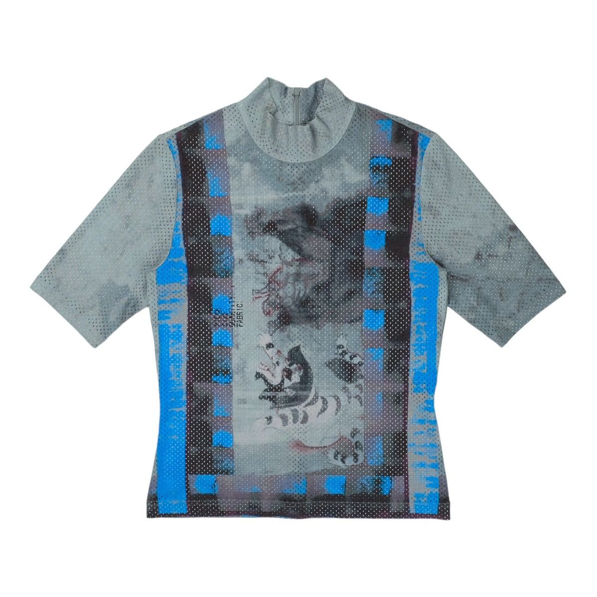Hiroko Koshino Homme Hiroko Koshino Tiger Mesh Turtleneck Size M / US 6-8 / IT 42-44 - 1 Thumbnail