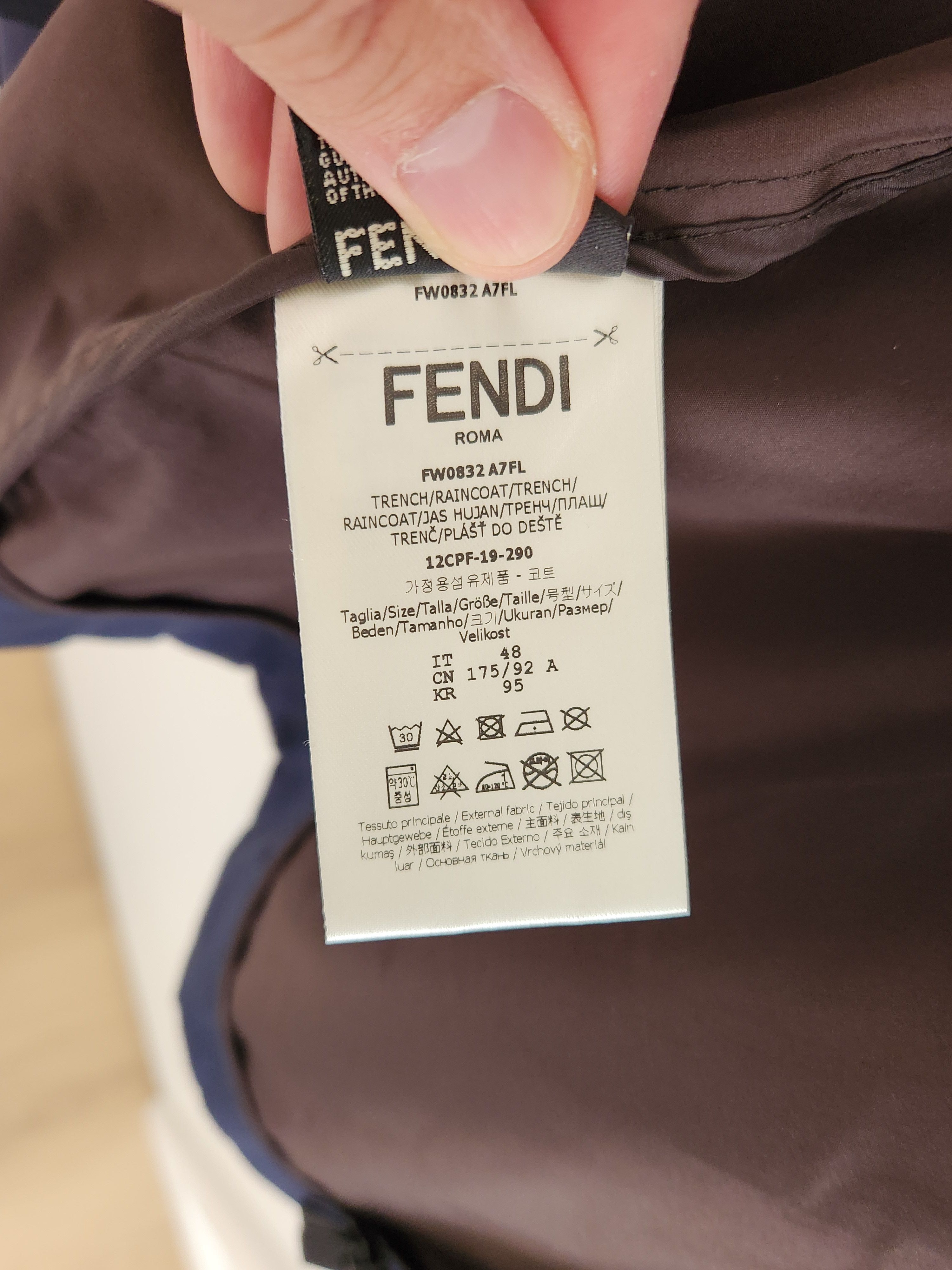 Fendi Fendi monster bug eye spray jacket dark blue and brown Size US M / EU 48-50 / 2 - 8 Thumbnail