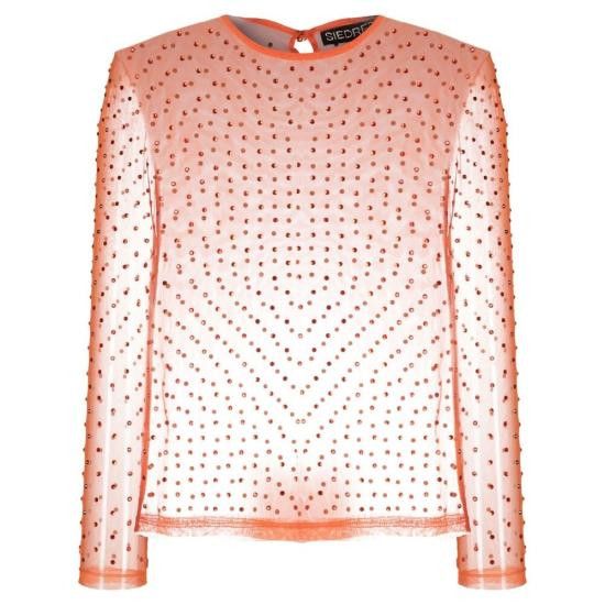 SIEDRES SIEDRES Women Blouses WRS23TP07OR DESTA ORANG ORANGE Size XS / US 0-2 / IT 36-38 - 1 Thumbnail