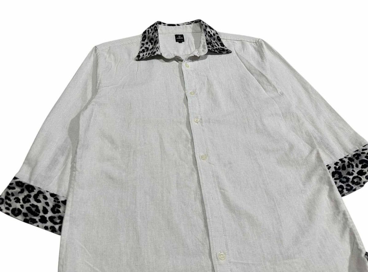 Japanese Brand 🔥Sick Y2K Semantic Design Shirt Leopard Goth Punk Size US L / EU 52-54 / 3 - 2 Thumbnail