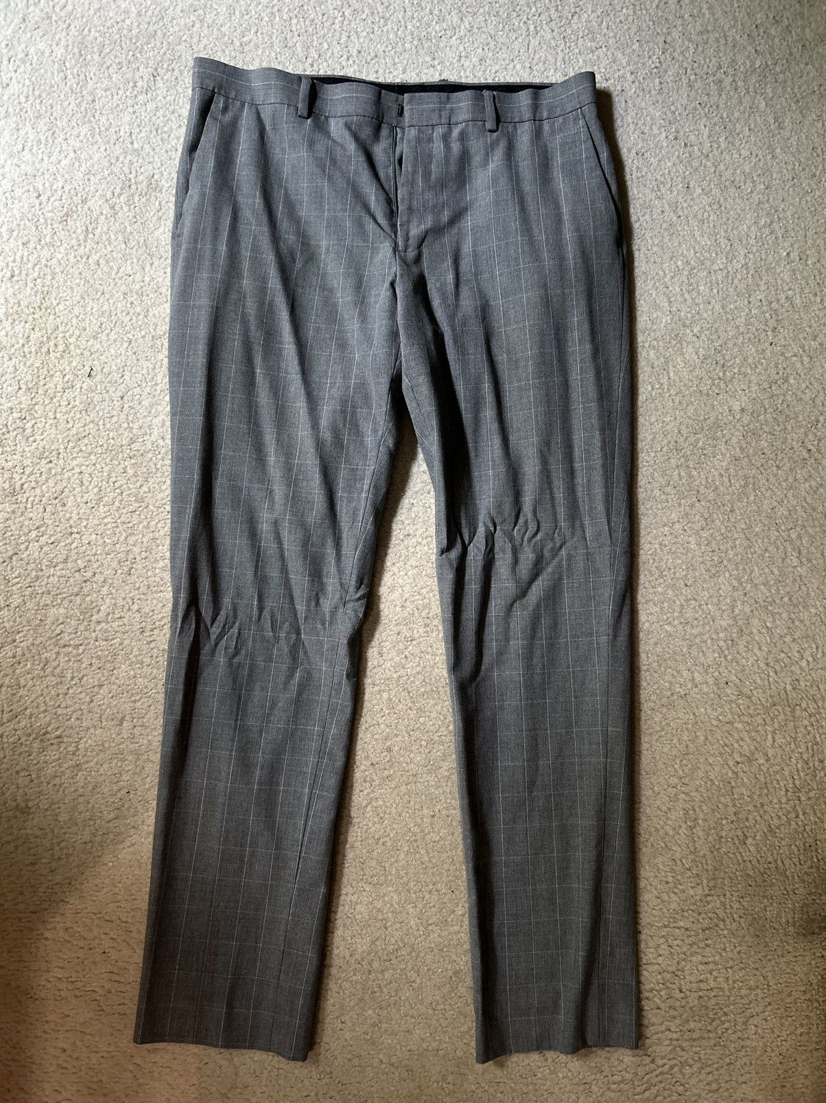River Island River Island Gray Slacks Slim Fit Size US 34 / EU 50 - 1 Thumbnail