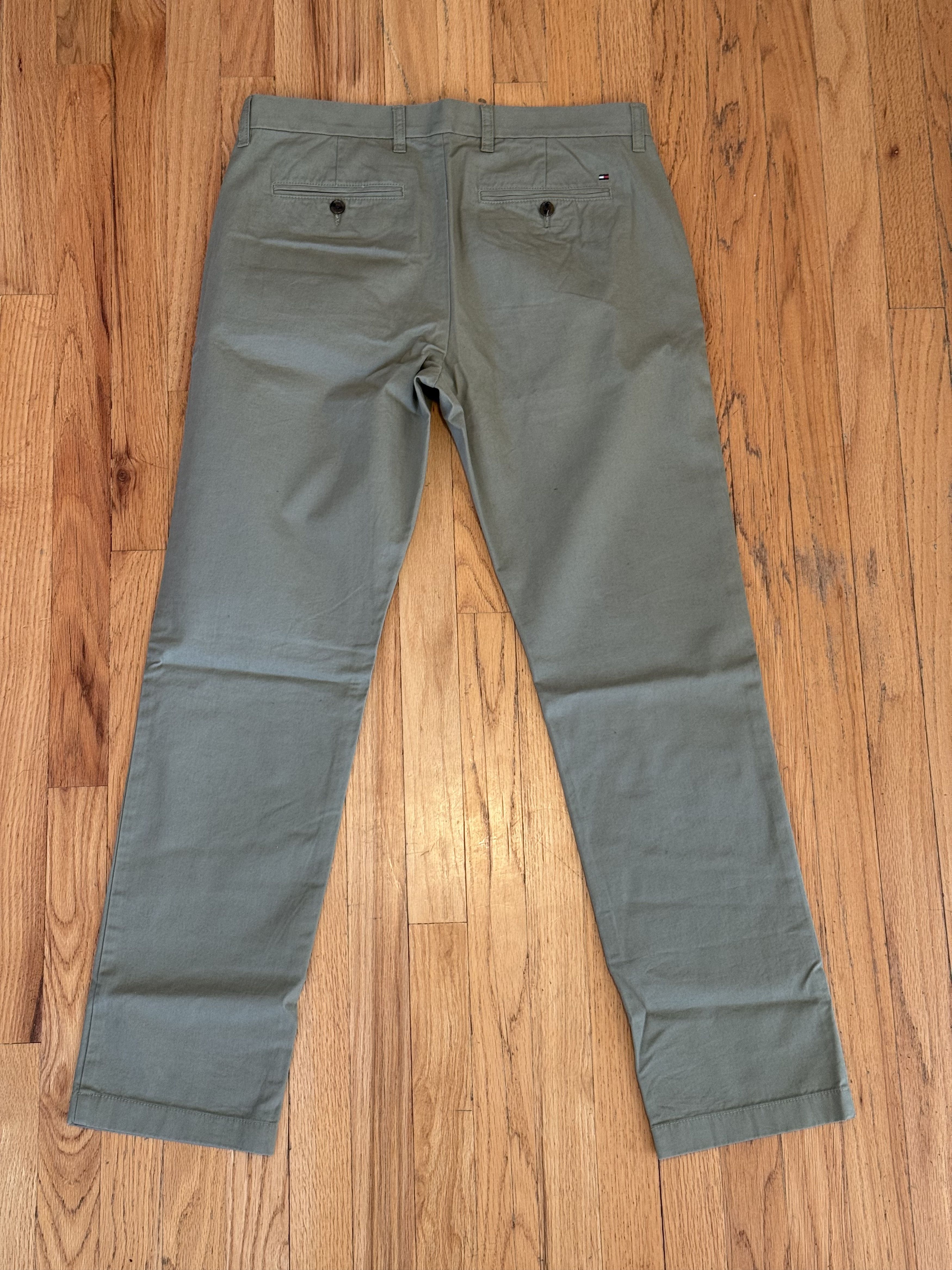 Tommy Hilfiger Tommy Hilfiger - Logo Chino Pants - Green Size US 32 / EU 48 - 4 Thumbnail