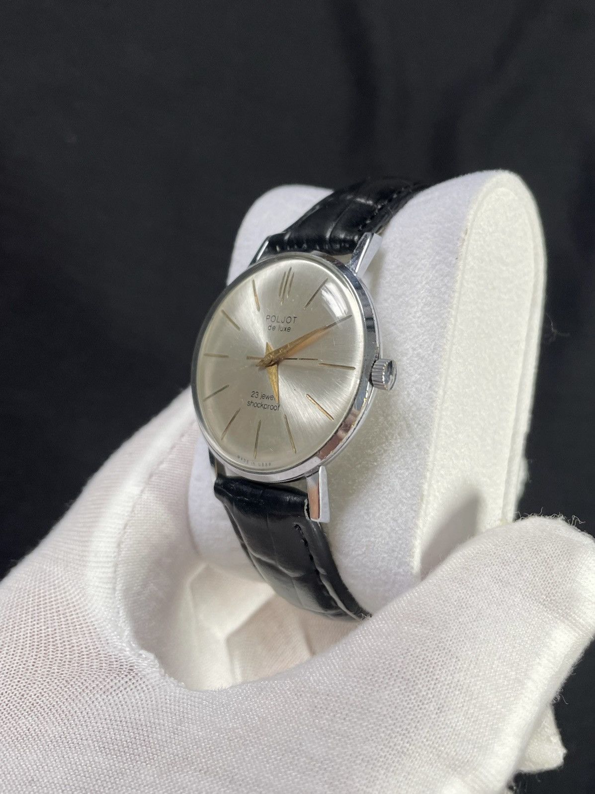 Vintage Vintage Watch Poljot De Luxe Mechanical Authentic 1980s Size ONE SIZE - 5 Thumbnail