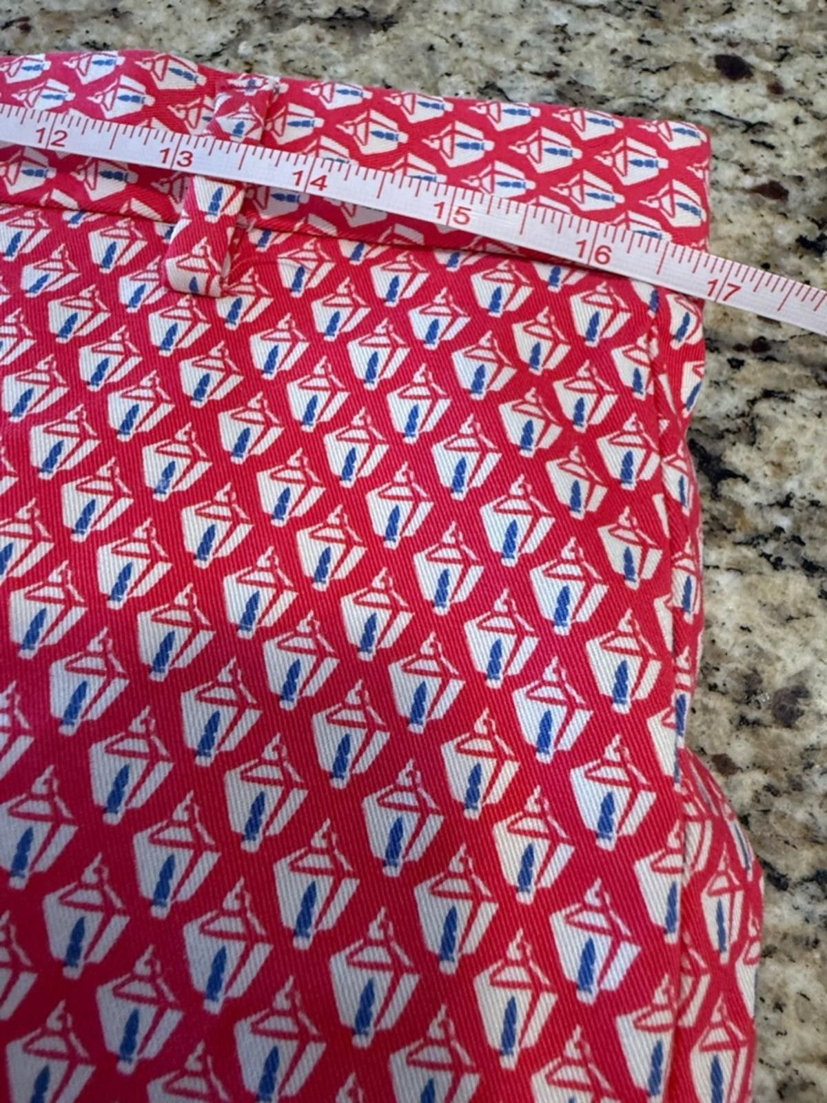 Gap Gap Slim Crop pants preppy red white blue boho pattern SZ 6 Size 28" / US 6 / IT 42 - 8 Thumbnail