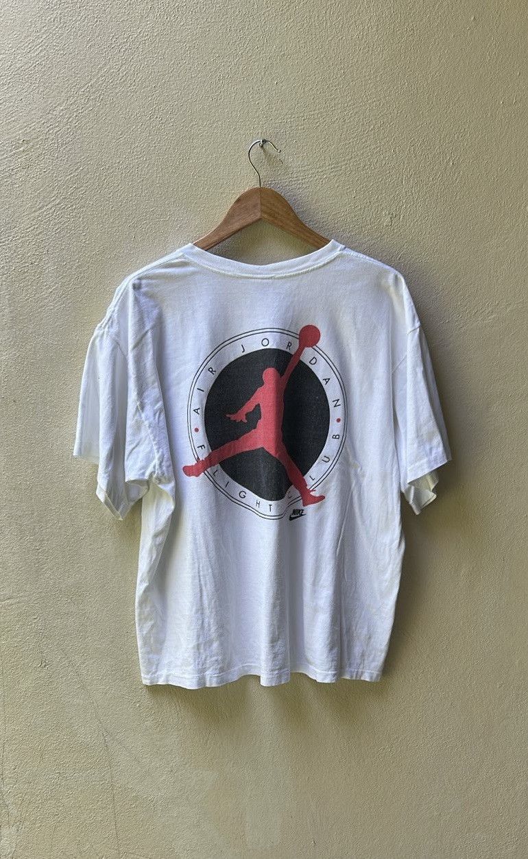 Jordan Brand × Nike × Vintage 1991 Jordan Flight Club White Shirt Size US L / EU 52-54 / 3 - 7 Thumbnail