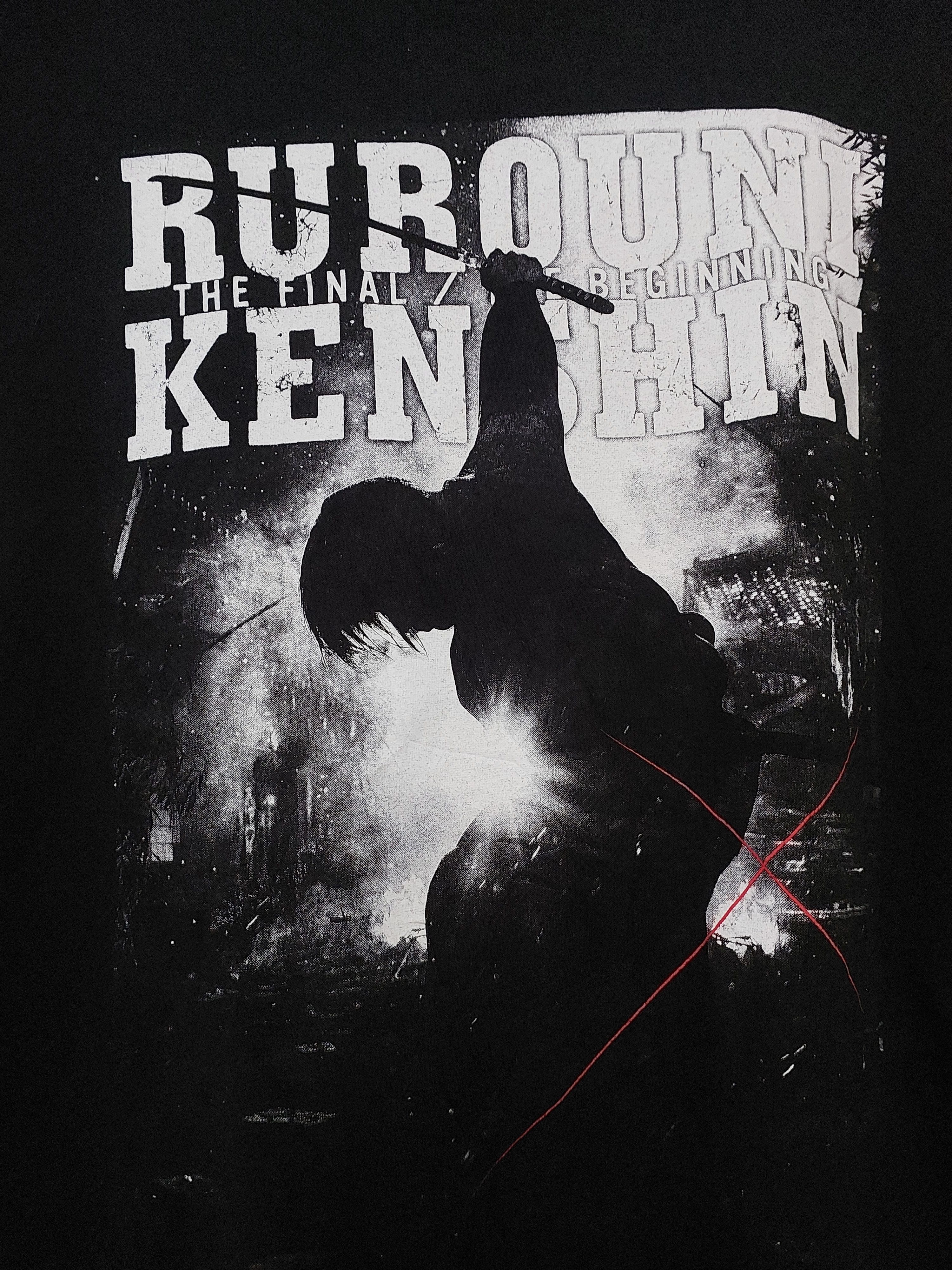 Anime × Japanese Brand RUROUNI KENSHIN LIVE ACTION MOVIE SAMURAI X ANIME T-SHIRT Size US L / EU 52-54 / 3 - 7 Thumbnail