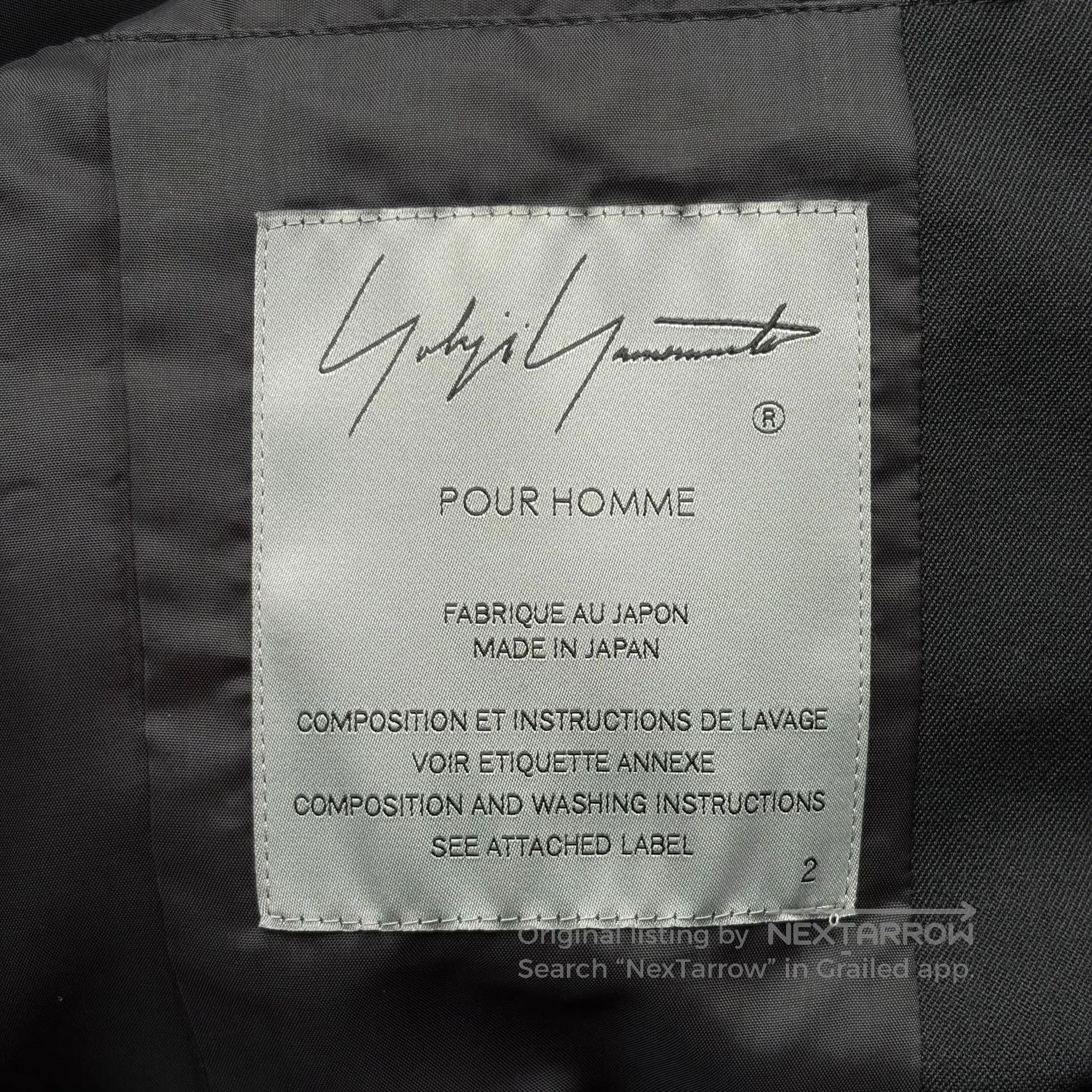 Yohji Yamamoto Yohji Yamamoto 24SS Strapped Sleeve Wool Coat. Size US M / EU 48-50 / 2 - 7 Thumbnail