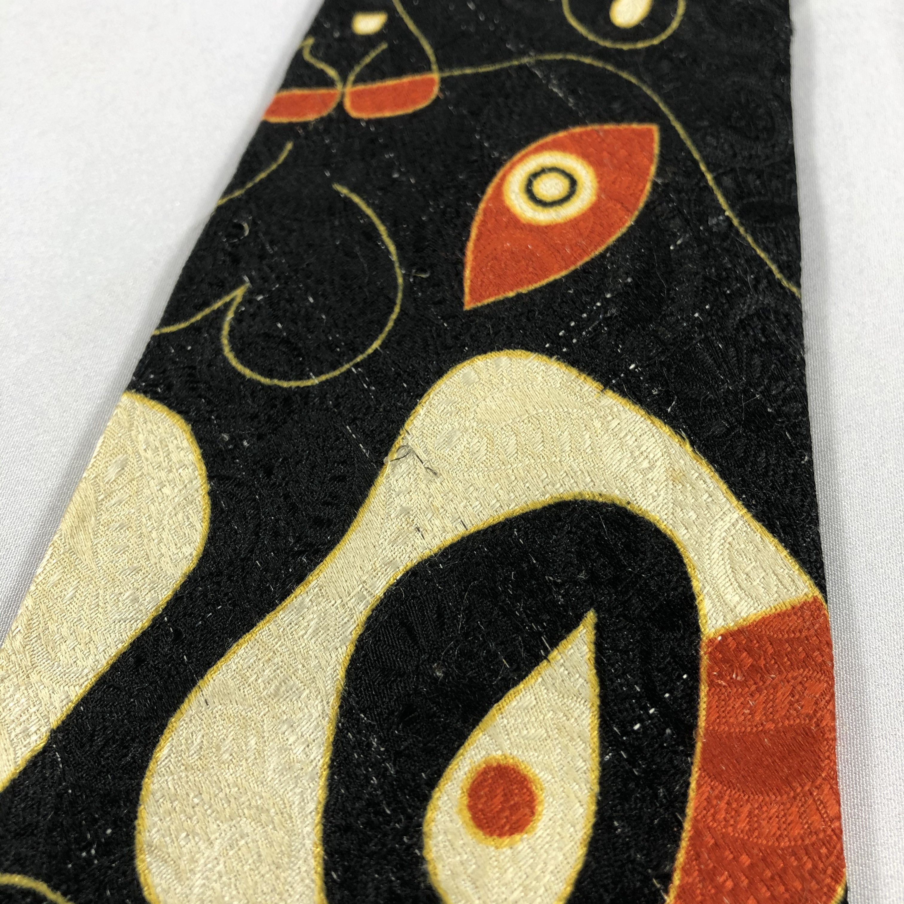Louis Feraud × Vintage Louis Feraud Abstract Silk Neck Ties T60 Size ONE SIZE - 8 Thumbnail
