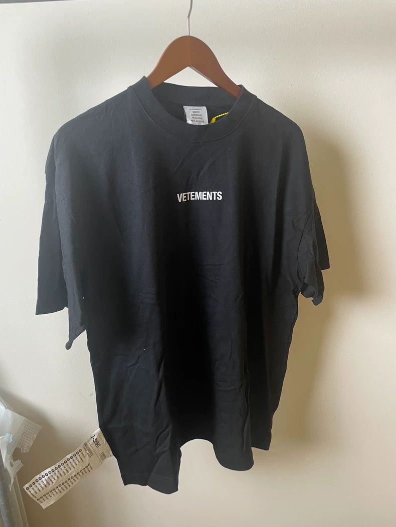 Vetements VETEMENTS Lamborghini Car Hotline T-Shirt Black