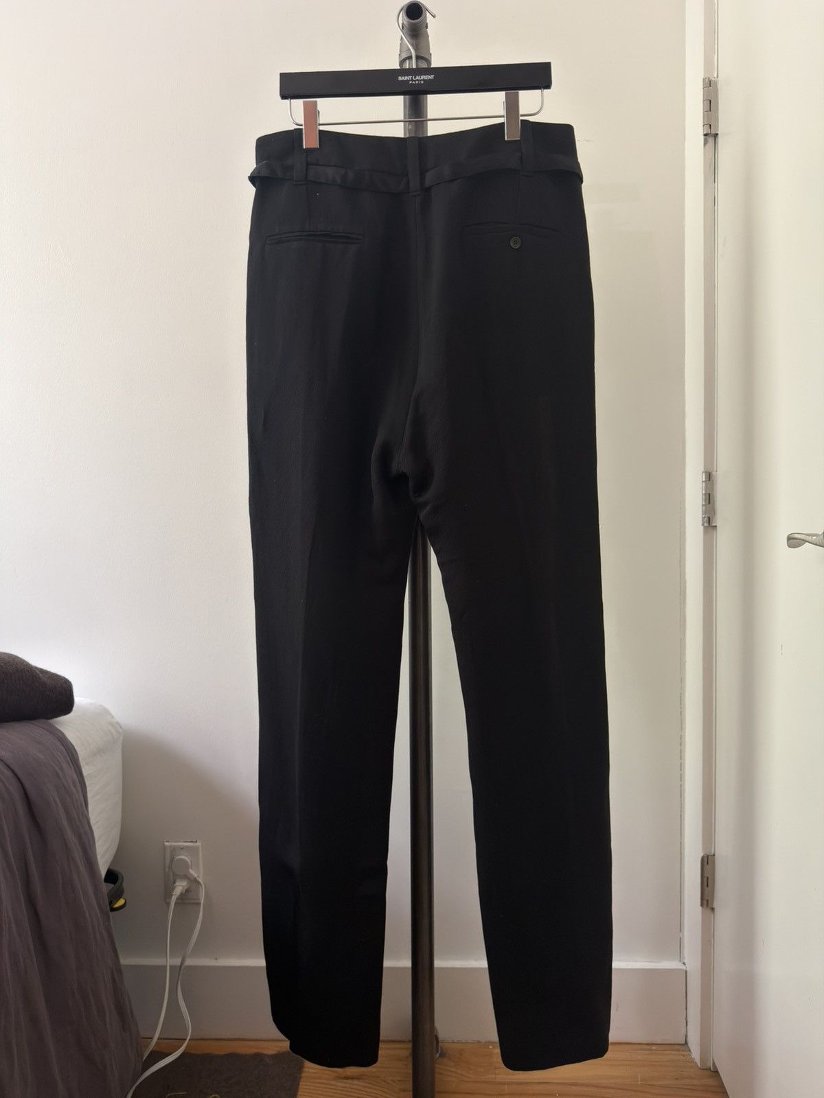 Ann Demeulemeester FW17 Lace-Stripe Wide Trousers Size US 32 / EU 48 - 2 Thumbnail