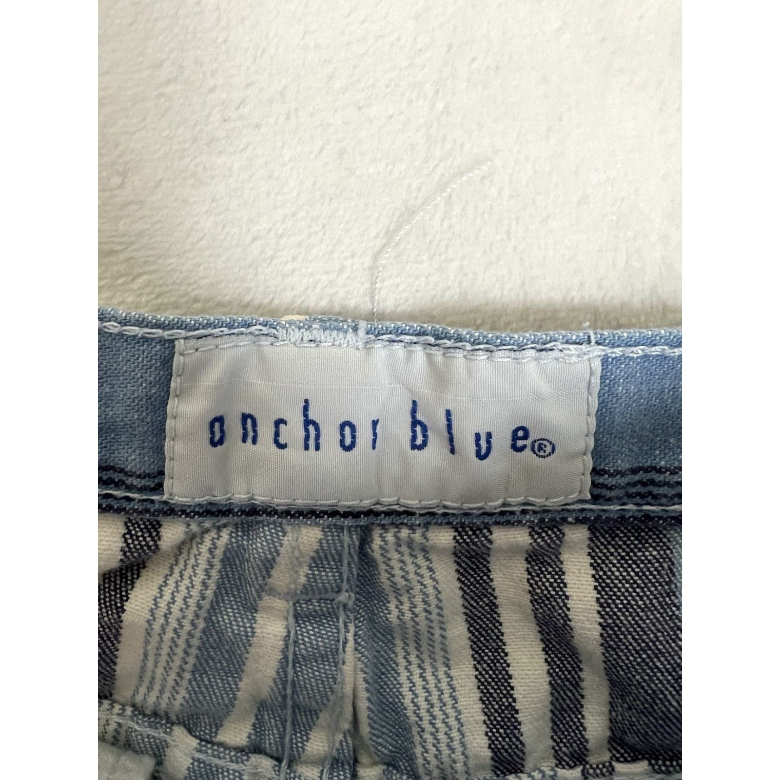 Anchor Blue VINTAGE Anchor Blue Women Jeans Striped 9 26in 30in Blue 90s Grunge Straight Size 30" / US 8 / IT 44 - 6 Thumbnail