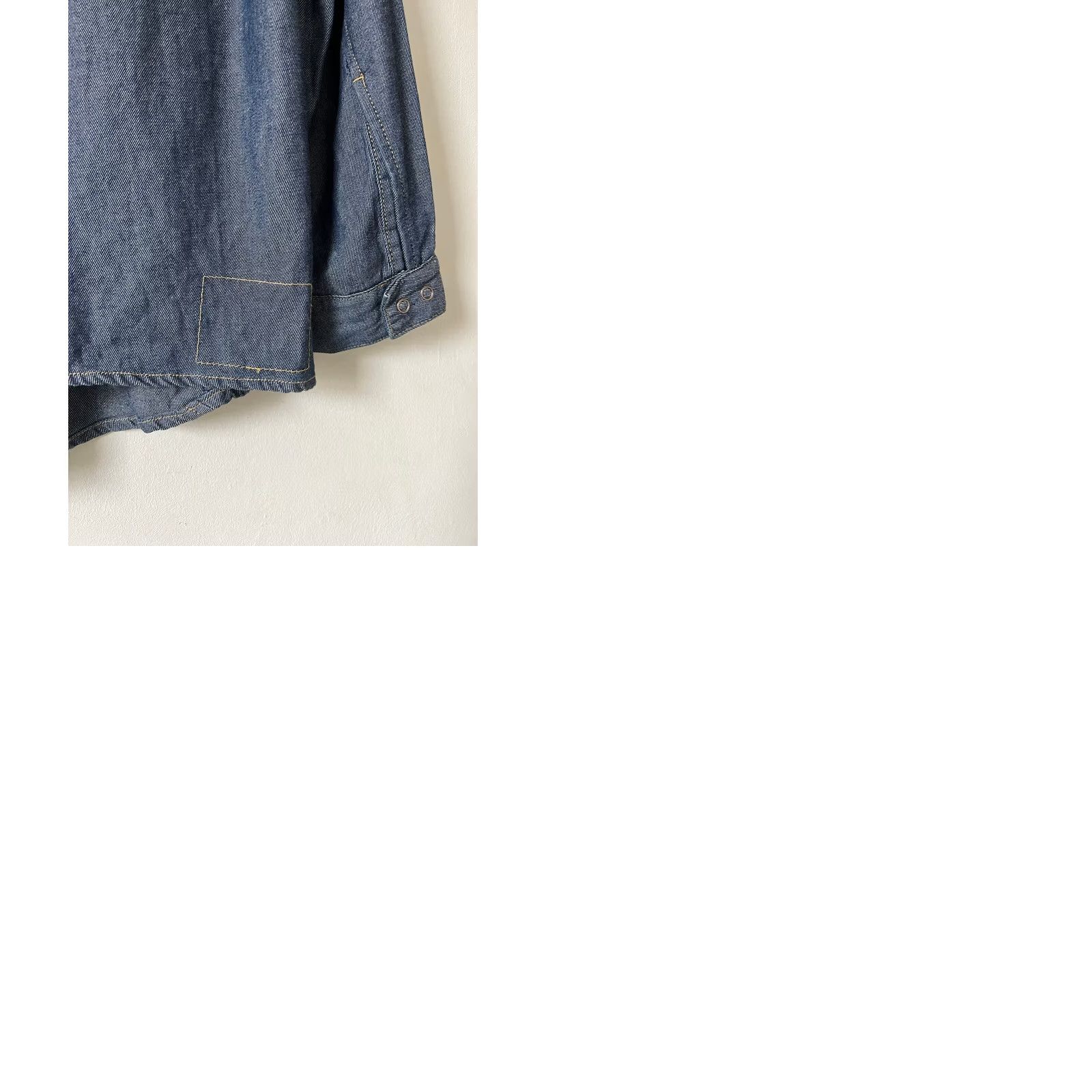 Levi's VINTAGE Levi's Engineered Shirt Mens L Denim Blue 2000 Y2K Twisted Line Twist Engineered Pocket Front Riveted X-Large Size US L / EU 52-54 / 3 - 12 Thumbnail