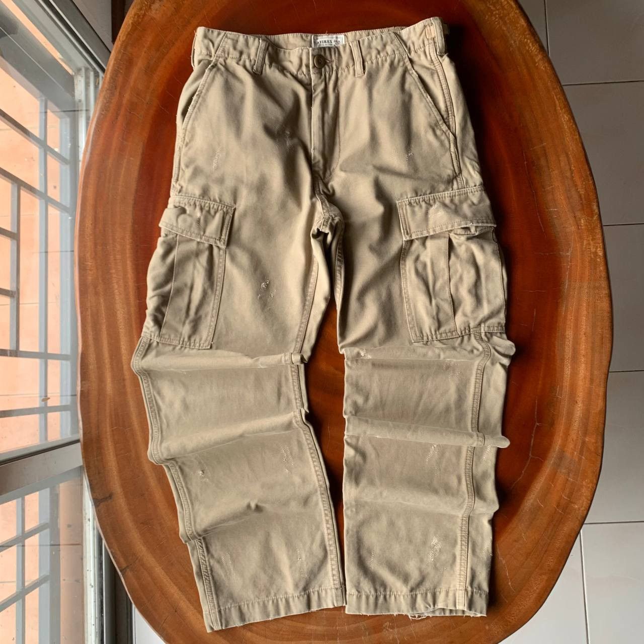 Distressed Avirex Army Cargo Khakis Pants