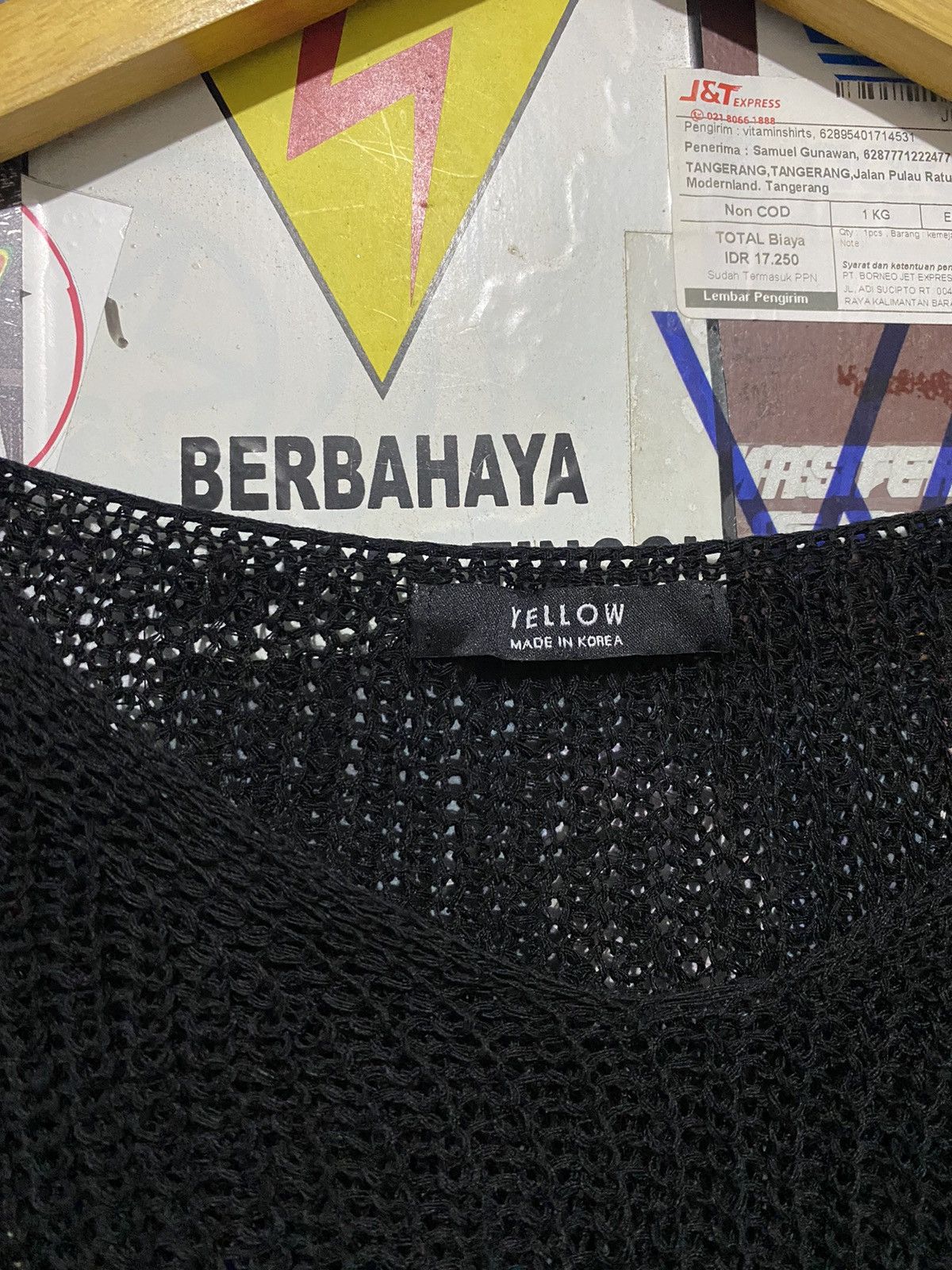 If Six Was Nine × Japanese Brand × Le Grande Bleu (L.G.B.) 💸BINDINGOFFER💸Yellow-Japanese Mesh Knitted Ifsixwasnine Lgb Size US L / EU 52-54 / 3 - 5 Thumbnail