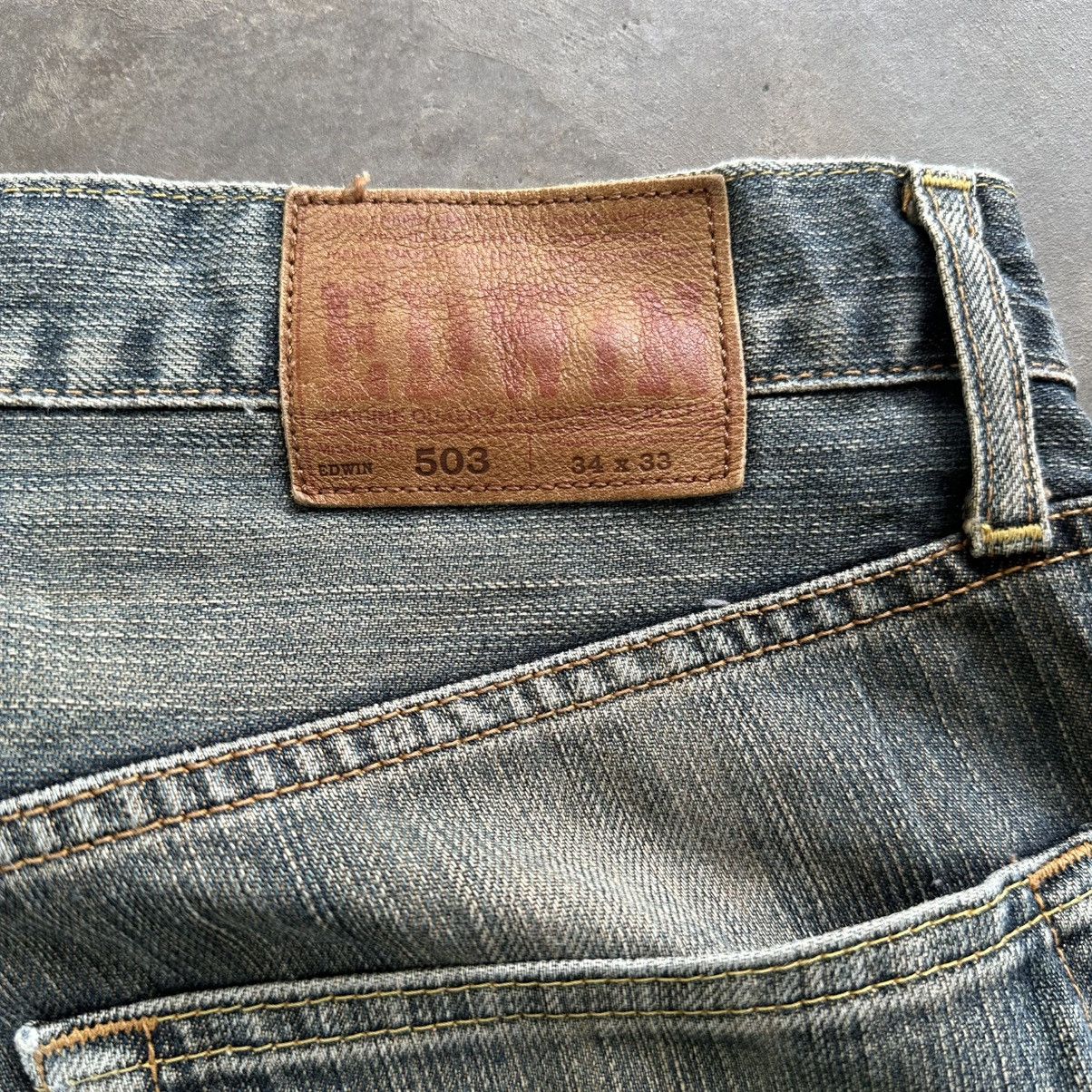 Japanese Brand Vintage Edwin Rusty Faded Distressed Denim Jean Pant Size US 34 / EU 50 - 13 Thumbnail