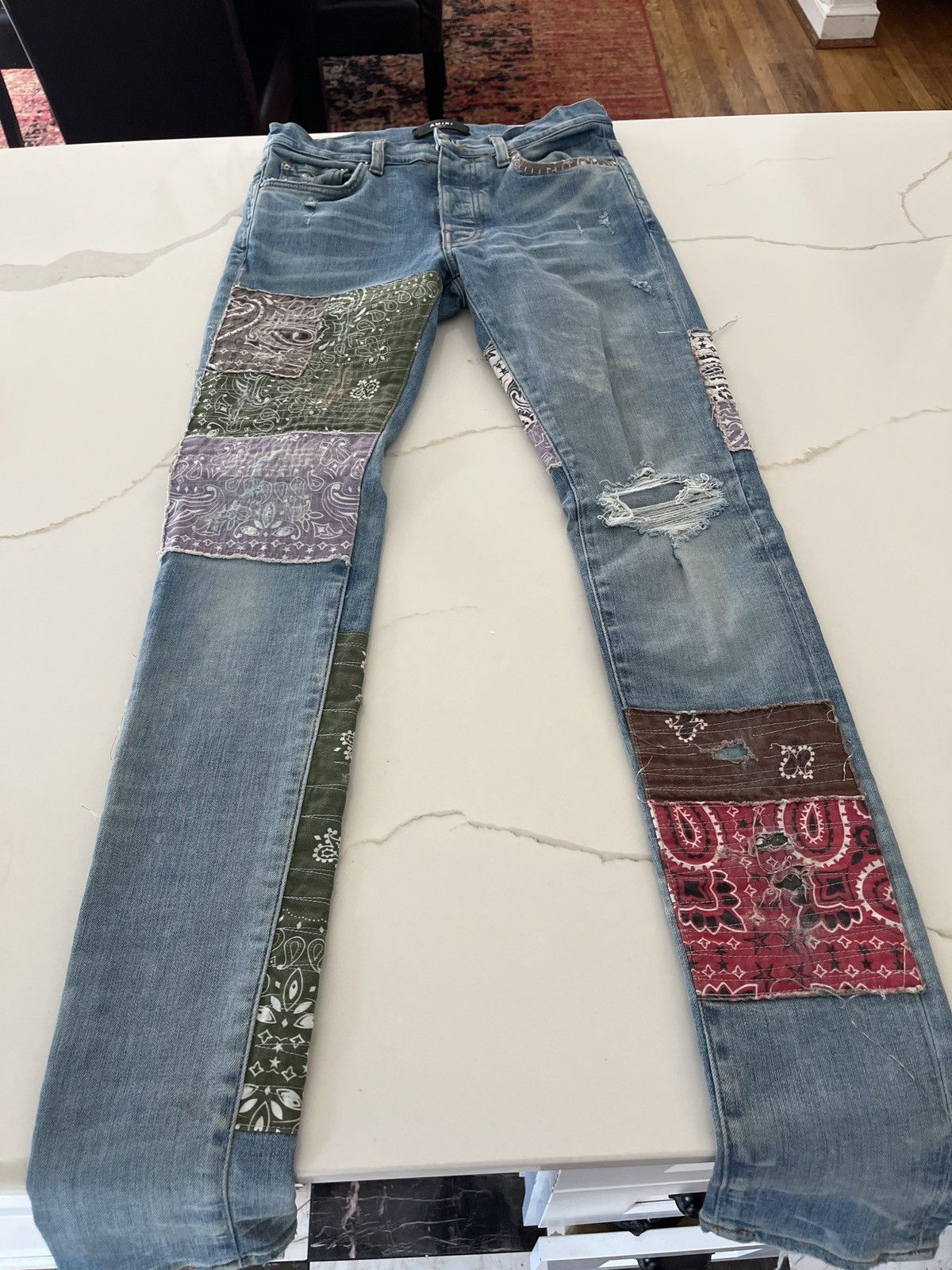 Amiri Amiri Bandana jeans Size 30 Size US 30 / EU 46 - 1 Thumbnail