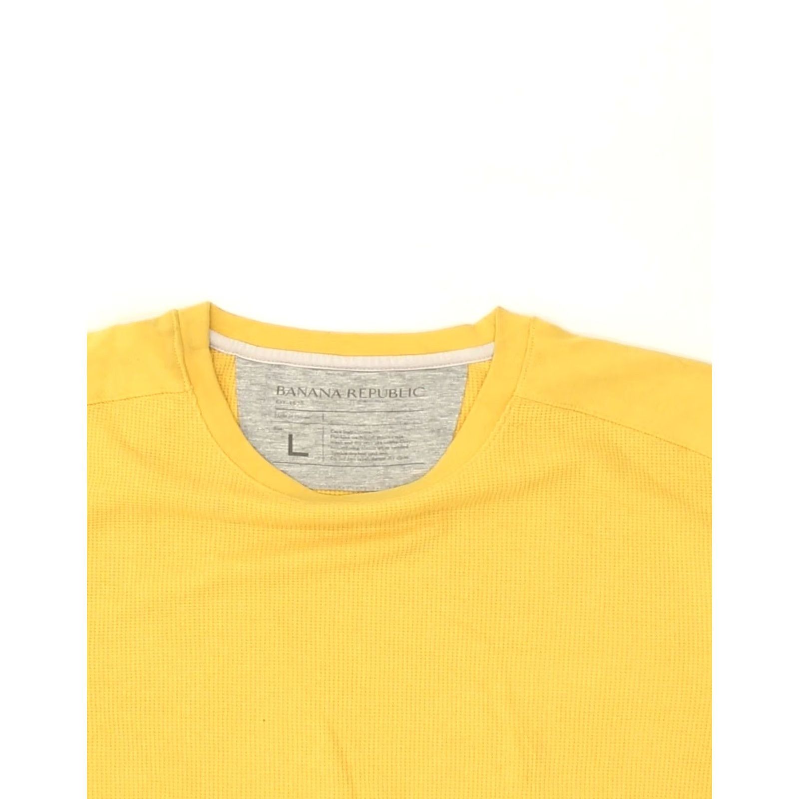 Banana Republic BANANA REPUBLIC Mens T-Shirt Top Large Yellow Cotton Size US L / EU 52-54 / 3 - 4 Thumbnail