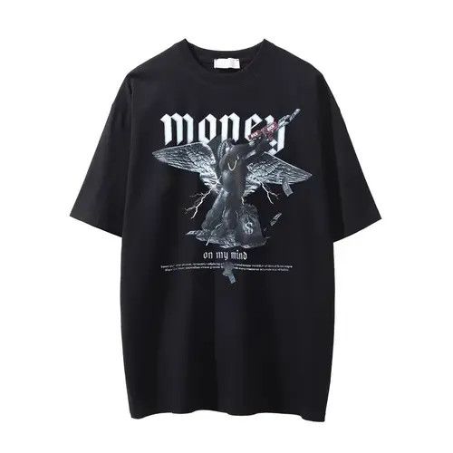 Other Vintage Angel Print Washed Distressed T-Shirt Size US L / EU 52-54 / 3 - 1 Thumbnail