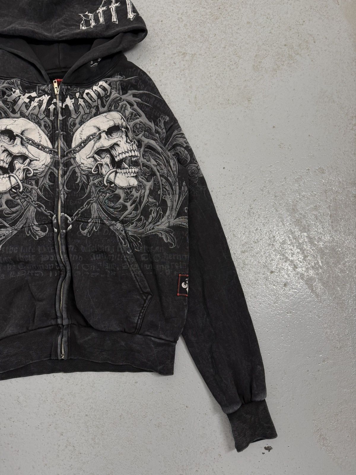 Affliction Affliction Skull Zip Hoodie Size US M / EU 48-50 / 2 - 2 Thumbnail