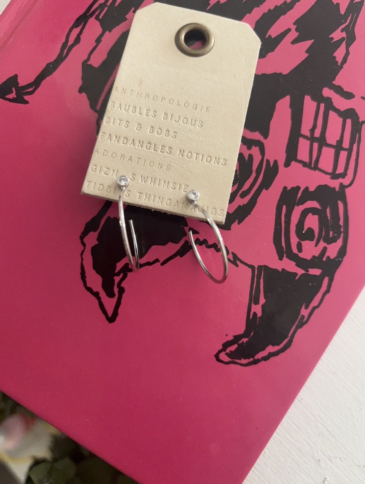 Anthropologie Small Anthropologie silver Thin Hoop Earrings Size ONE SIZE - 6 Thumbnail