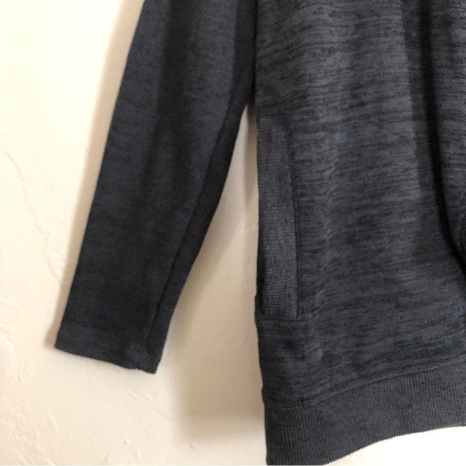 Athleta Athleta Cardigan Dark Gray Hooded Long Sleeve Sweater Size M / US 6-8 / IT 42-44 - 4 Thumbnail