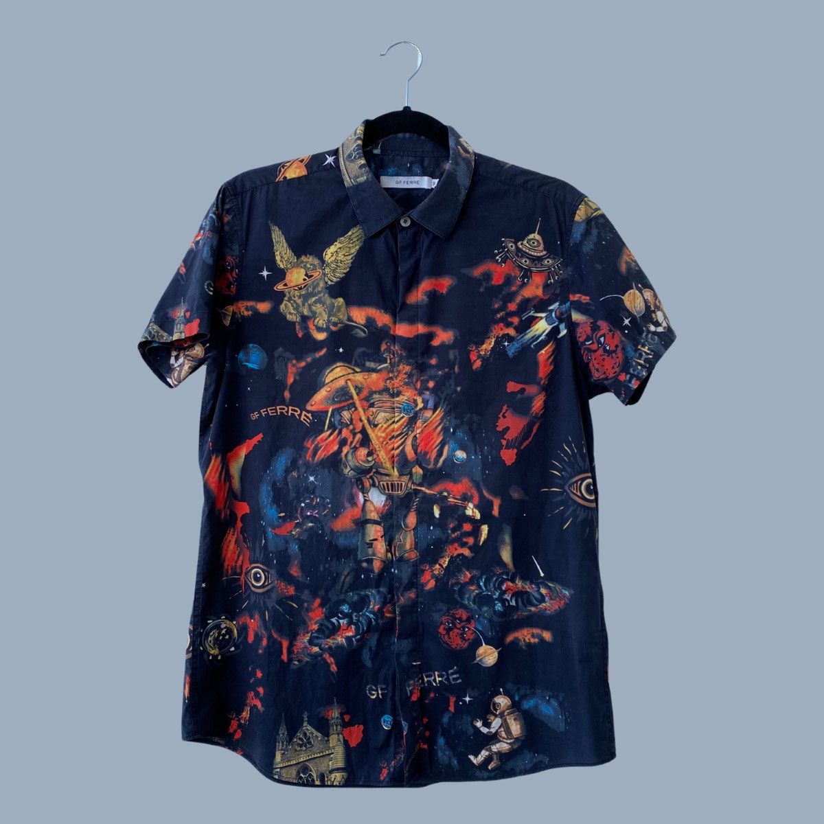 GF Ferre × Gianfranco Ferre Rare vintage Graphic polo Size XL / US 12-14 / IT 48-50 - 1 Thumbnail