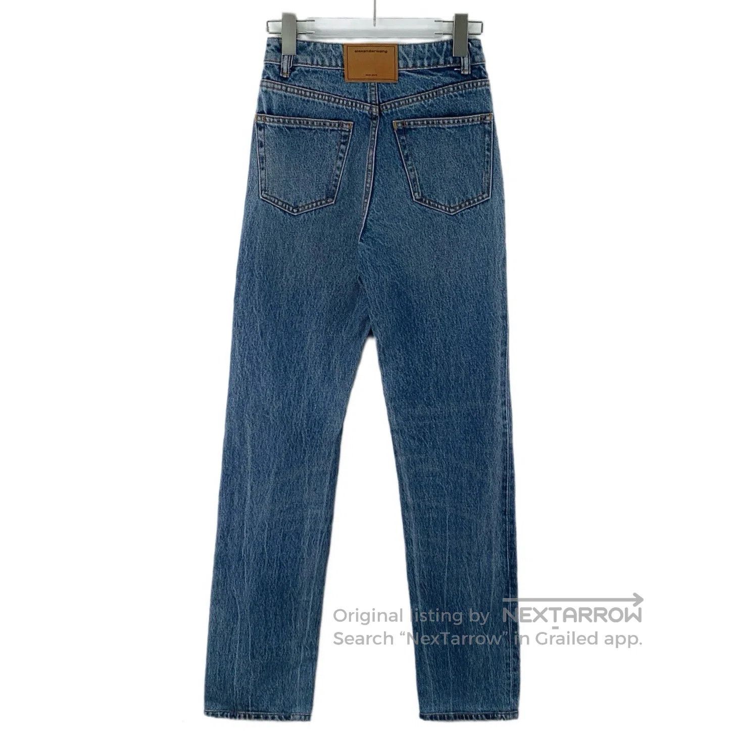 Alexander Wang Alexander Wang Blue Washed Cotton Casual Denim Long Pants| Size 24" / US 00 / IT 34 - 2 Thumbnail