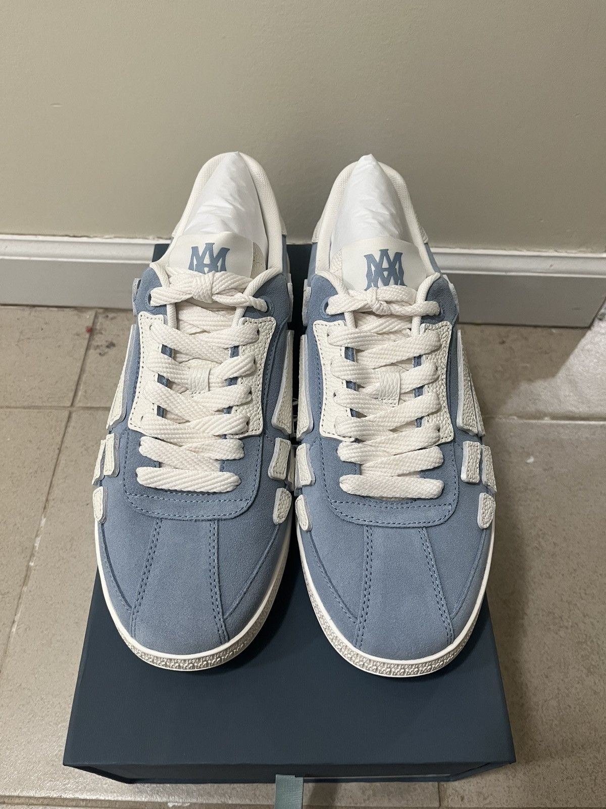 Amiri Amiri Pacific Bones Sneakers Sz 44(11us) Size US 11 / EU 44 - 7 Thumbnail
