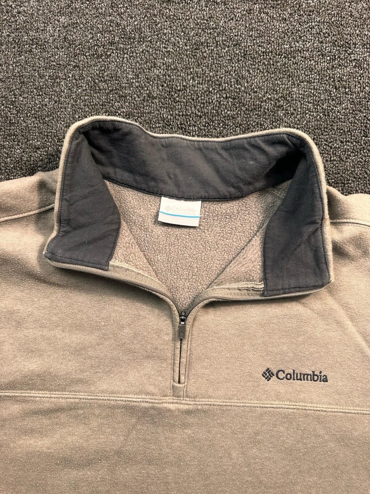 Columbia Columbia Men’s XXL Beige/Gray Fleece 1/4 Zip Sweatshirt Size US XXL / EU 58 / 5 - 3 Thumbnail