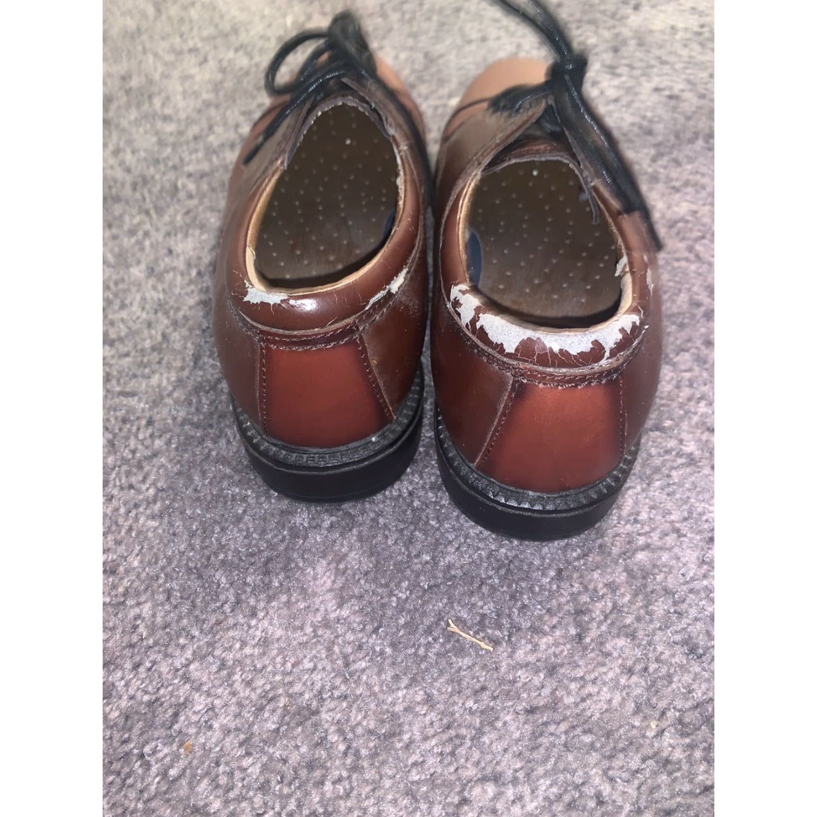 Dockers DOCKERS Mens Brown Leather Lace Up Oxford Cap Toe Dress Shoes Size 10W 090-2219 Mens Shoes Dress Oxford Brown Leather Cap Toe Lace-Up 10W Shoes Size ONE SIZE - 4 Thumbnail